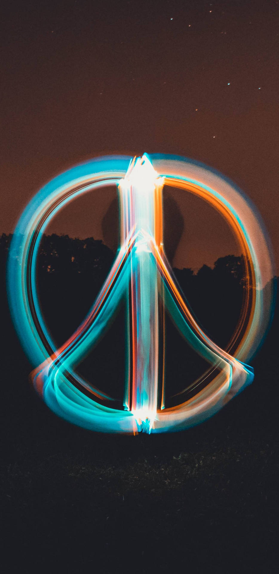 Pixel 3 Xl Peace Light Painting Background