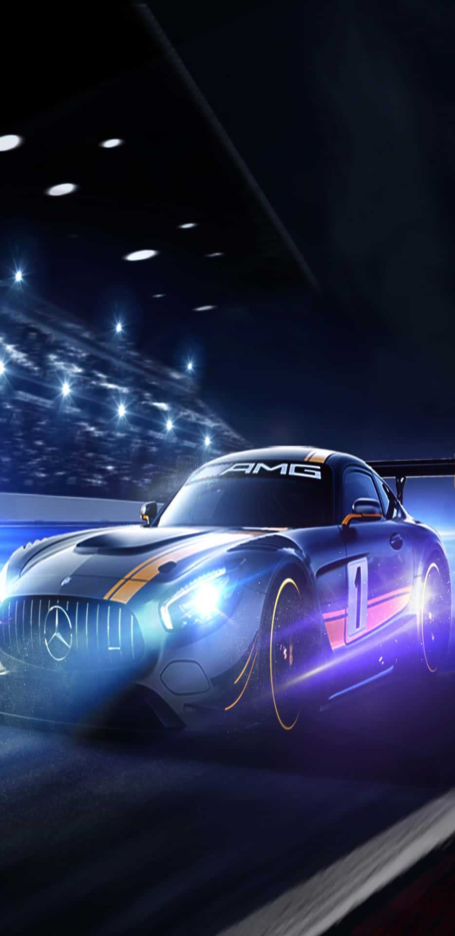 Mercedes-Benz Inside Stadium Pixel 3XL AMG GT-R Background
