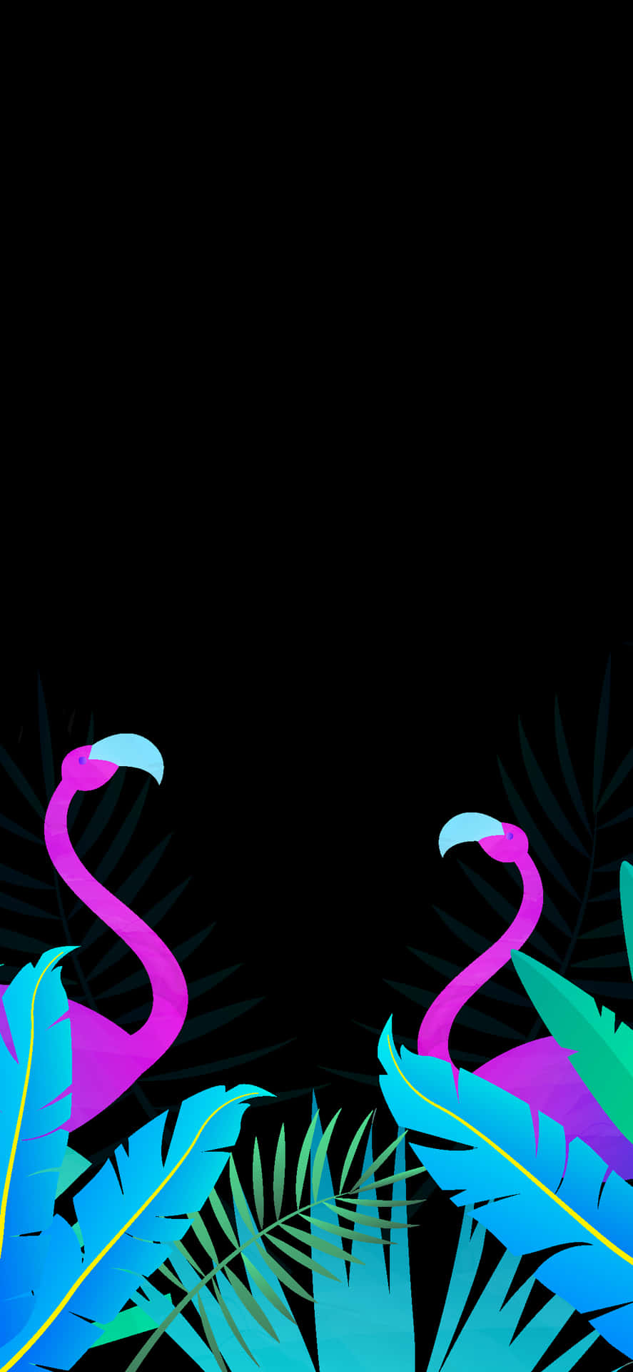 Flamingopixel 3xl Amoled Bakgrundsbild.