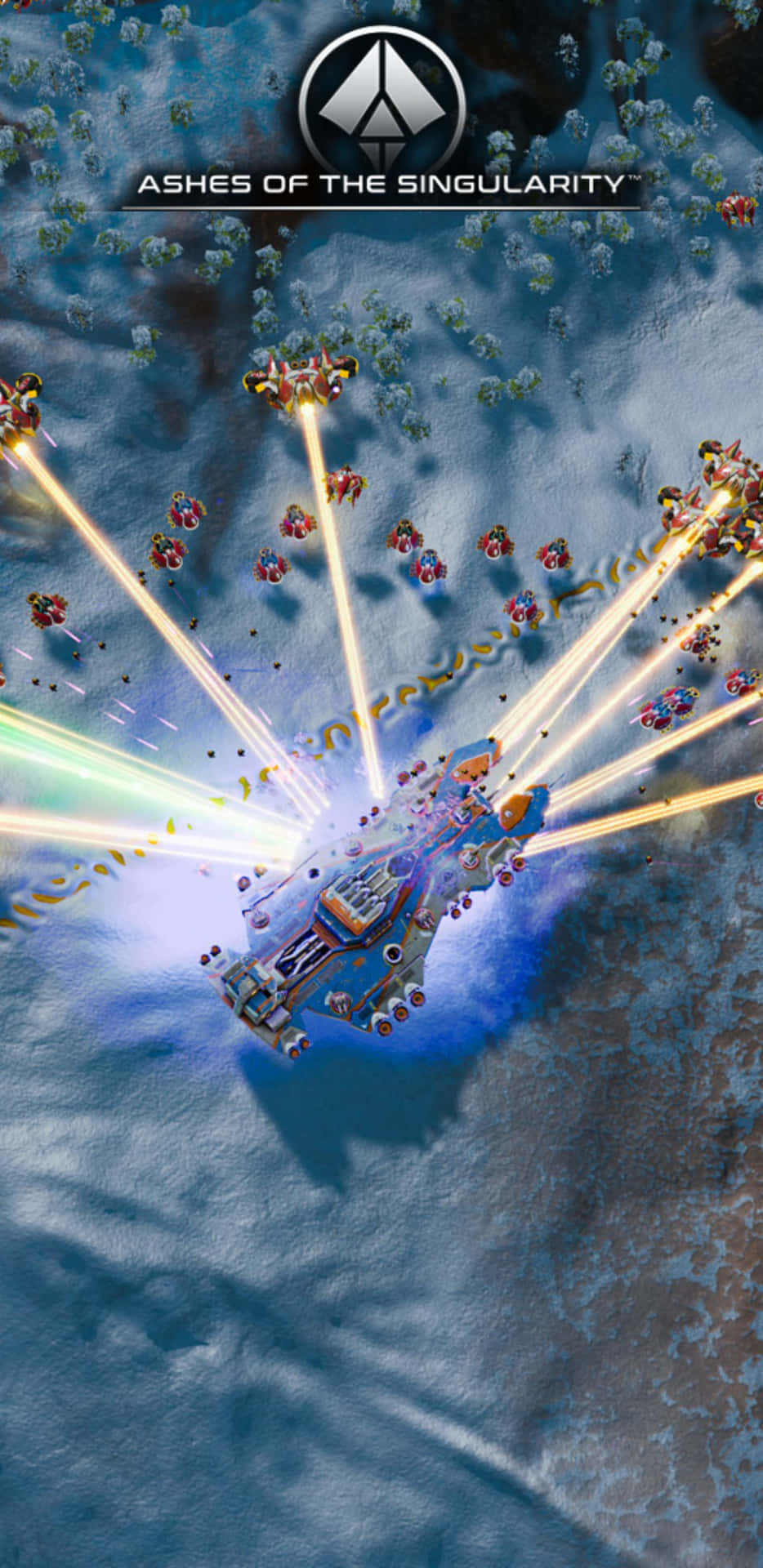 A Screenshot Of A Space Battle With A Ship