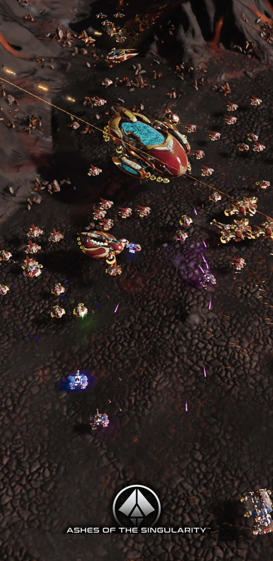 A Screenshot Of A Space Battle With Many Ships