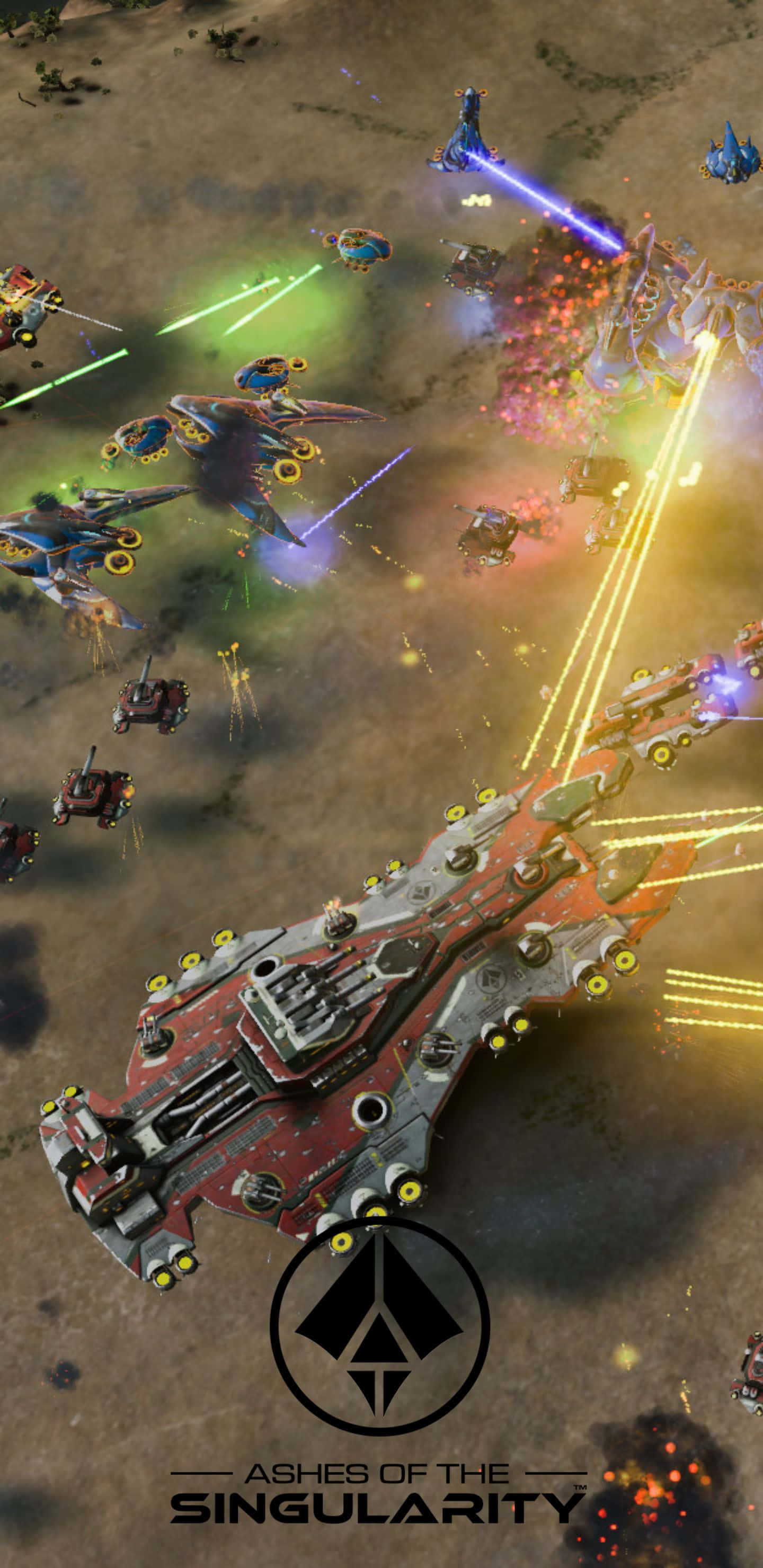 A Space Battle With Many Ships And Ships
