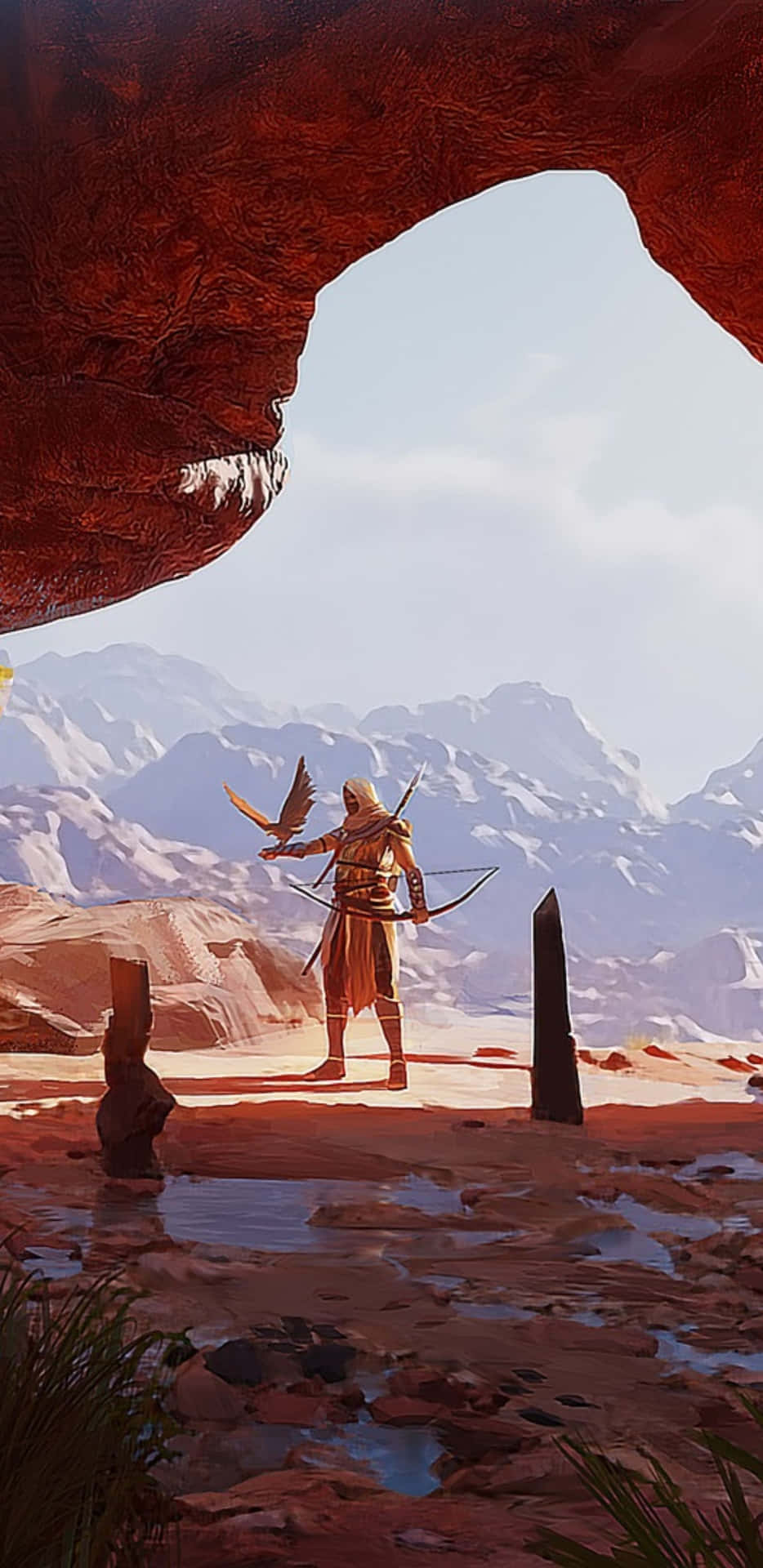 Enthralling Assassin's Creed Origins Display on Pixel 3XL Screen