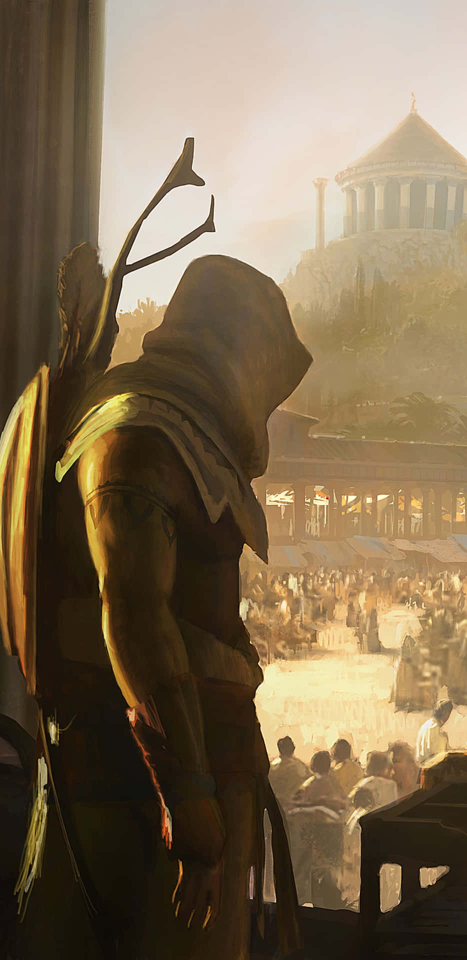 Fondode Pantalla De Bayek Para Pixel 3xl De Assassin's Creed Origins.