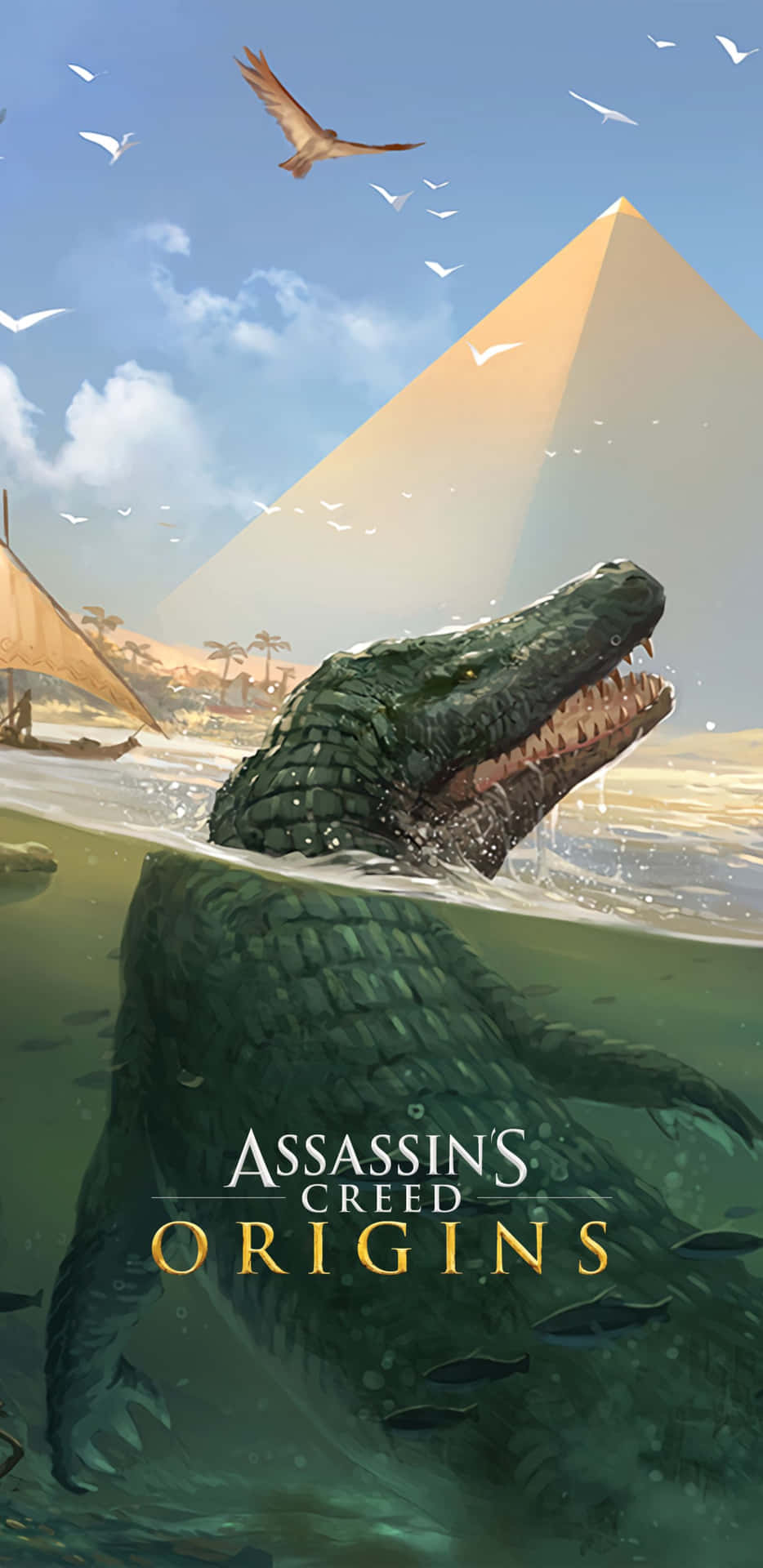 Copertinadel Gioco Pixel 3xl Sfondo Assassin's Creed Origins