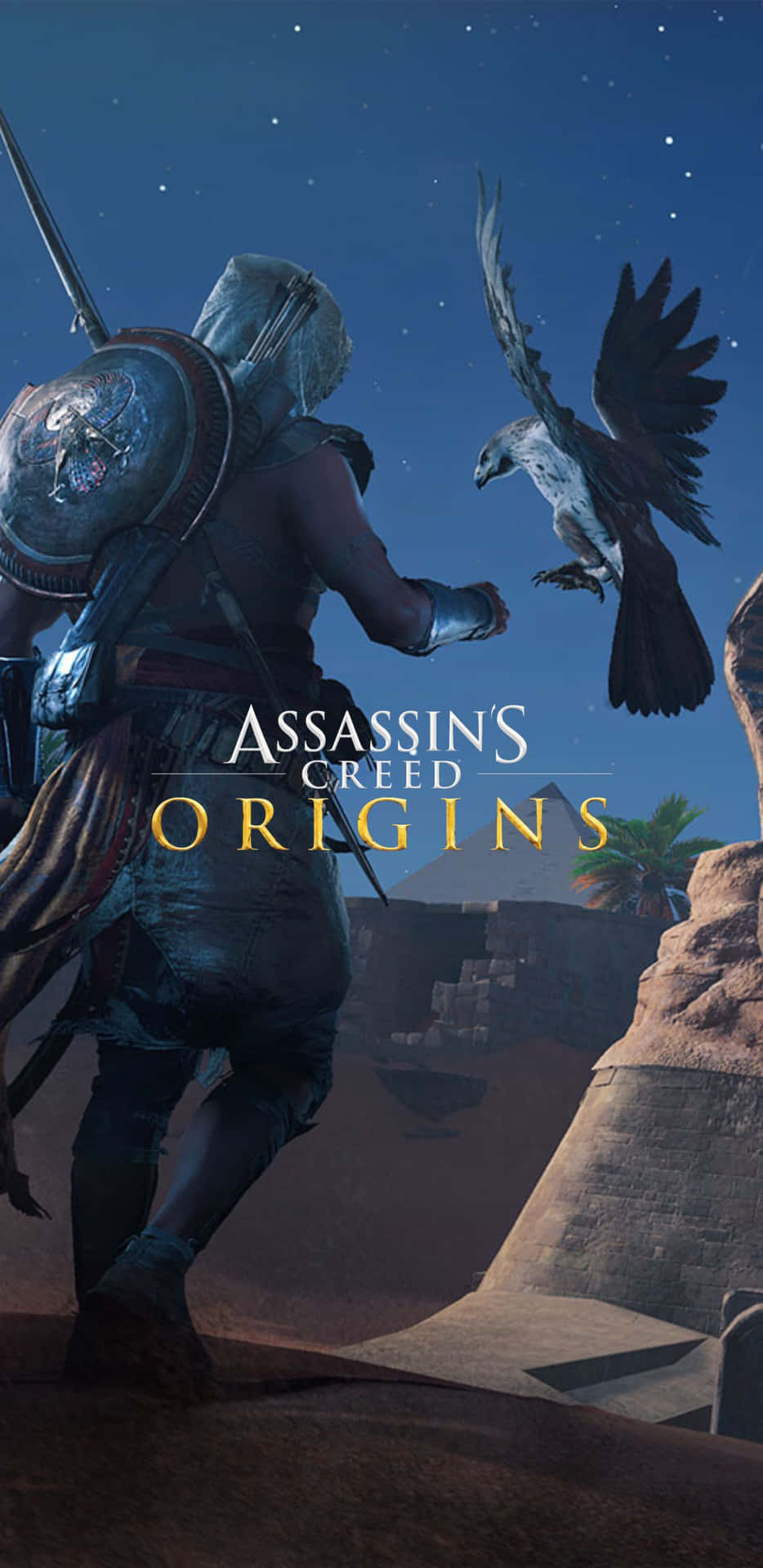 Copertinadel Gioco Pixel 3xl Con Sfondo Di Assassin's Creed Origins