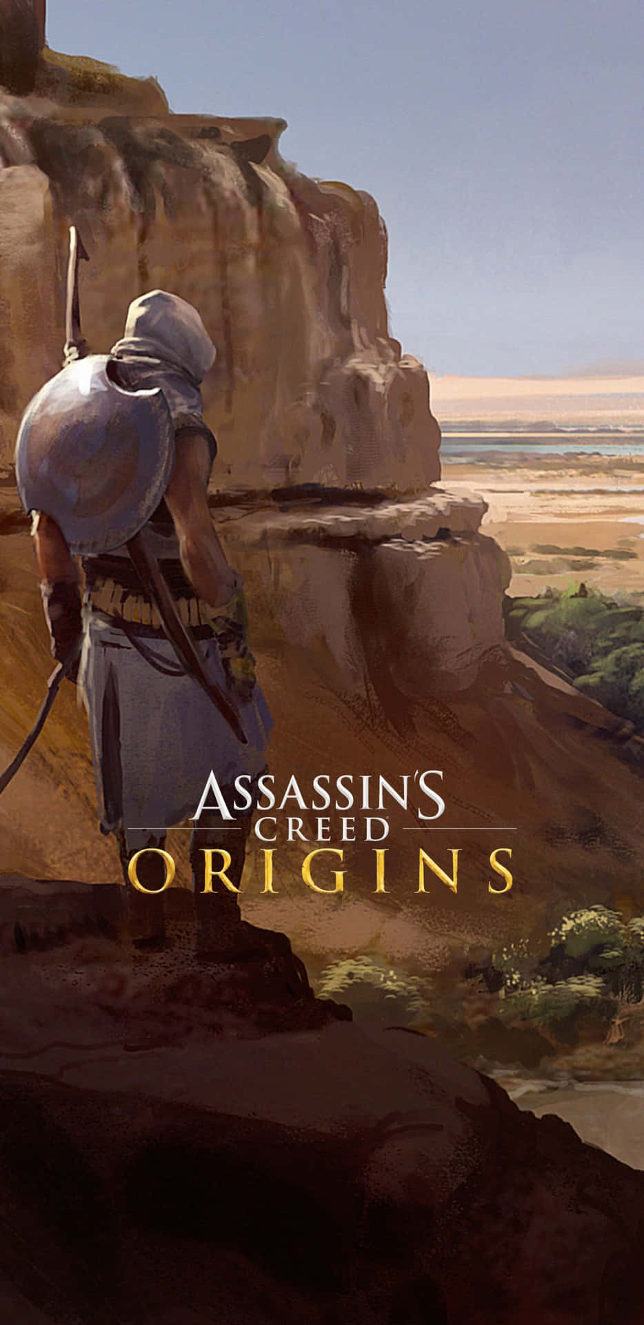 Sfondodel Game Cover Pixel 3xl Di Assassin's Creed Origins