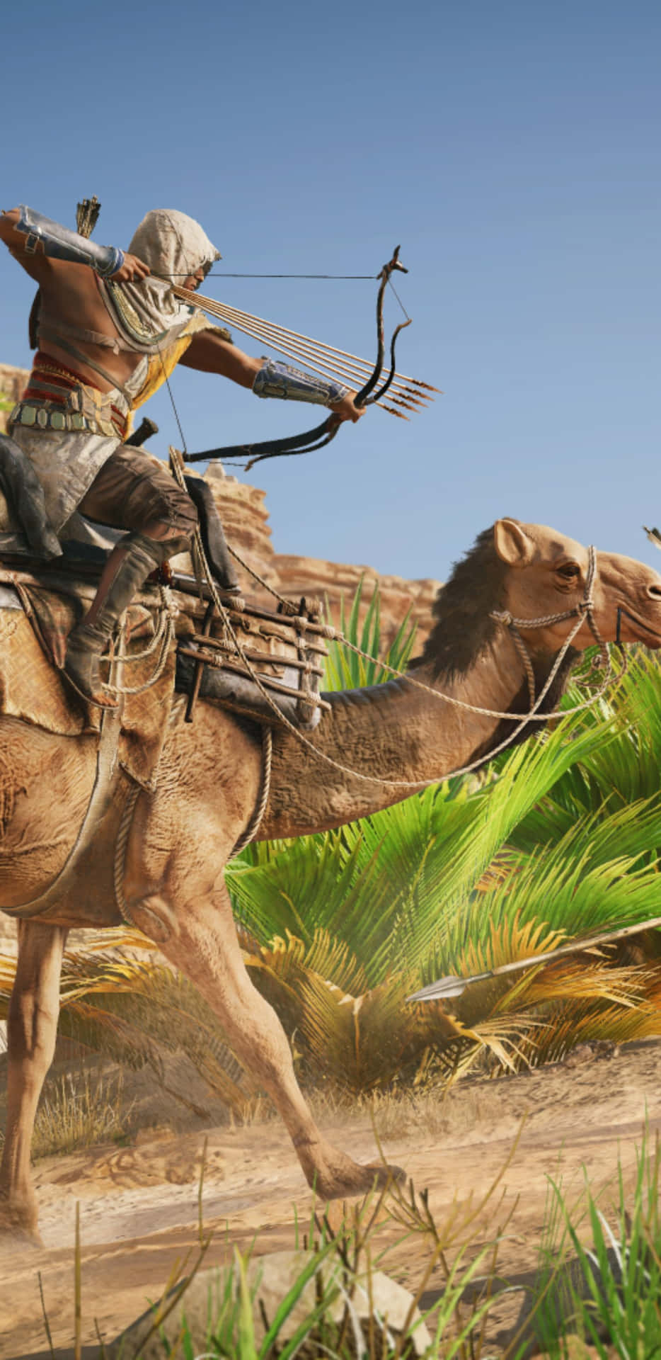 Fondode Pantalla De Bayek En Assassin's Creed Origins Para Pixel 3xl.