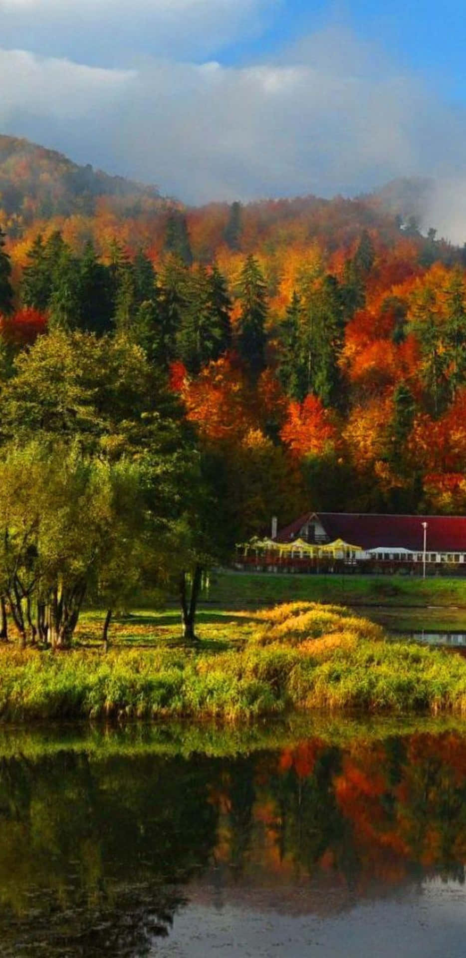Pixel3xl Herbstlandschaft Hintergrundbild
