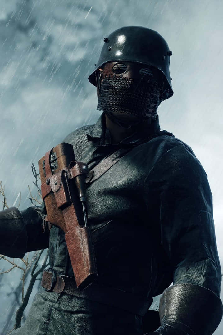 Pixel 3xl Battlefield 1 Background Soldier With Black Mask Background