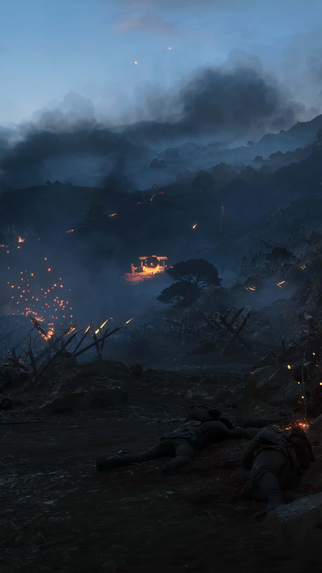 Pixel 3xl Battlefield 1 baggrund Soldater Kravler på Gulvet
