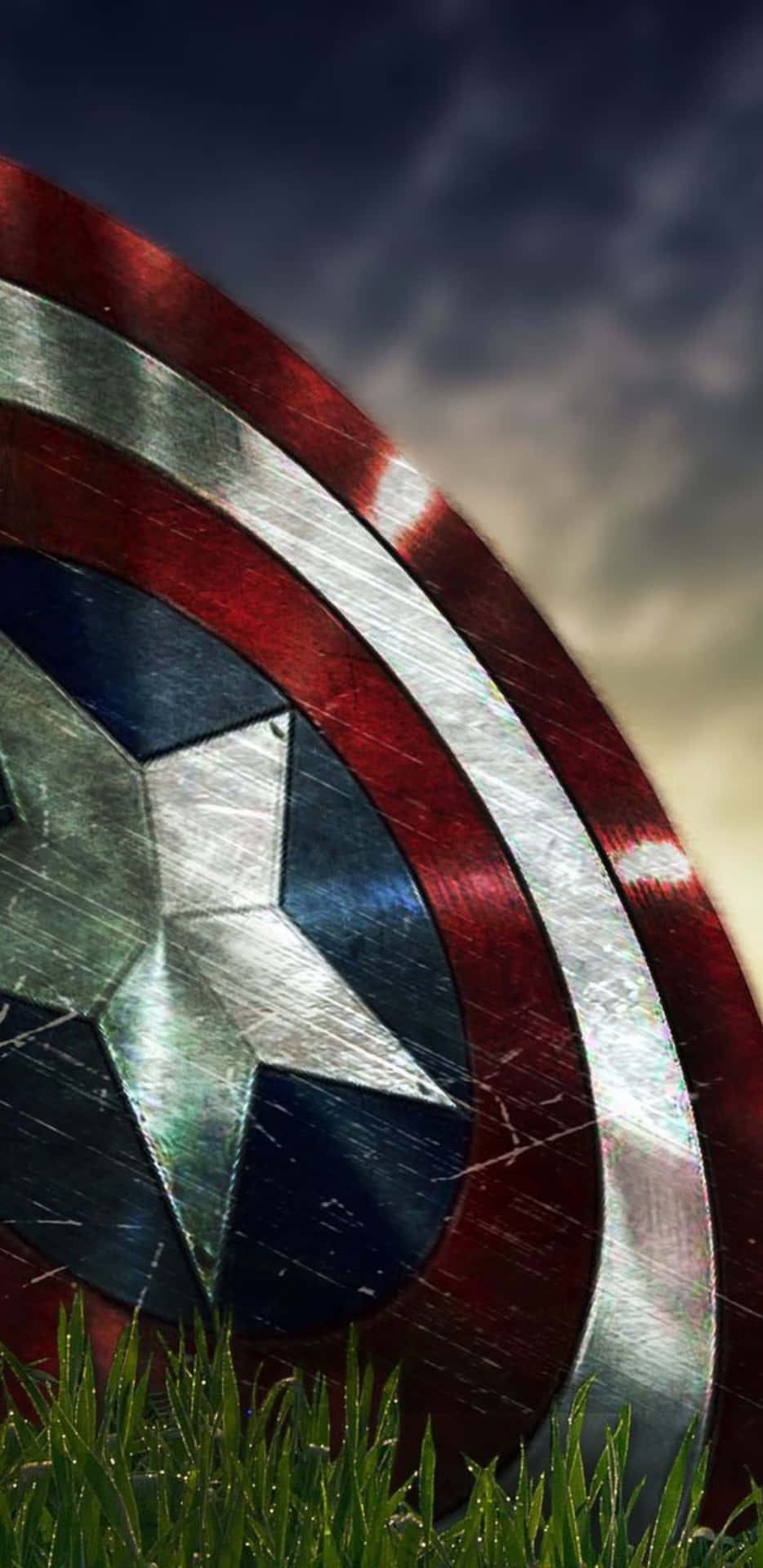 Pixel 3xl Captain America Background Shield