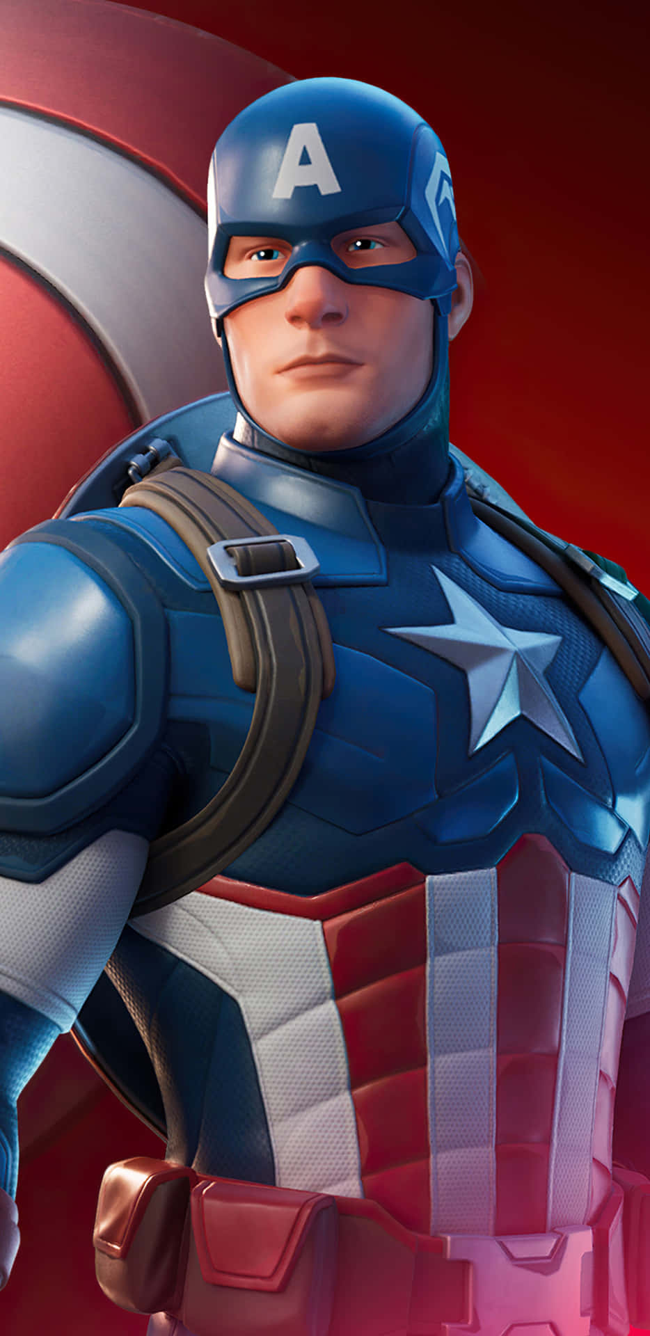 Sfondopixel 3xl Di Captain America Con La Skin Di Fortnite.