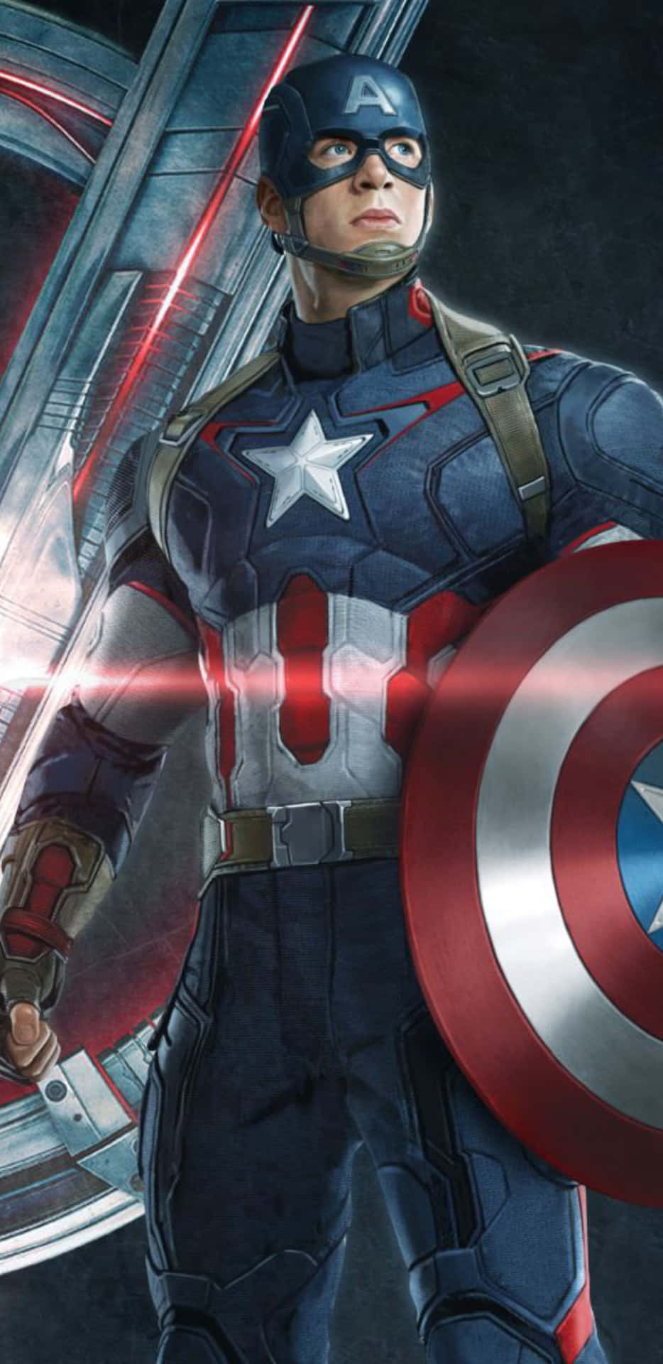 Fondode Pantalla De Capitán América De Pixel 3xl En Los Vengadores: La Era De Ultrón.