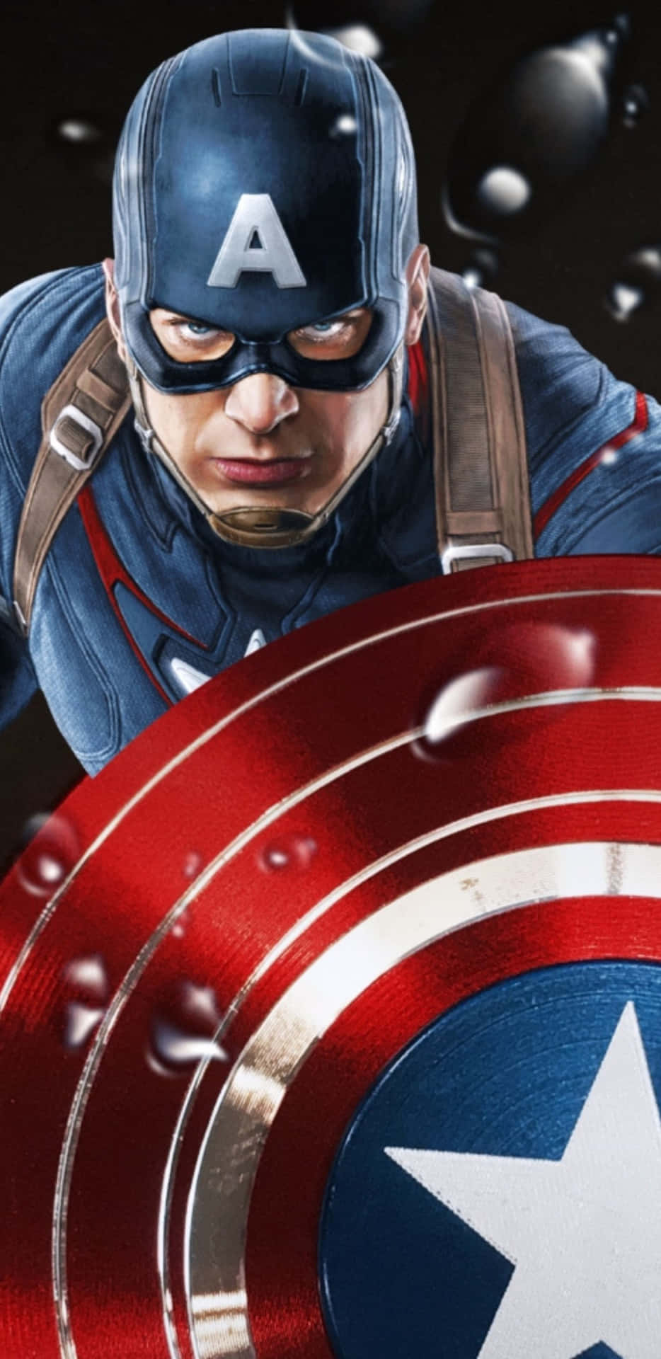 Fondode Pantalla De Capitán América En Pixel 3xl - Vengadores: La Era De Ultrón