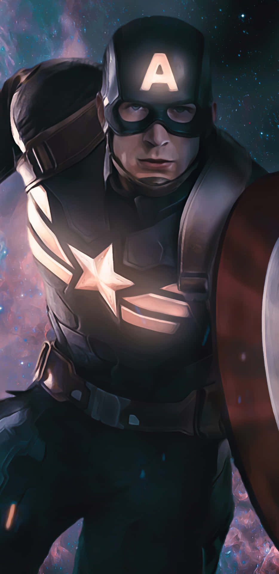 Pixel3xl Bakgrund Med Captain America Från Filmen Vintersoldaten.