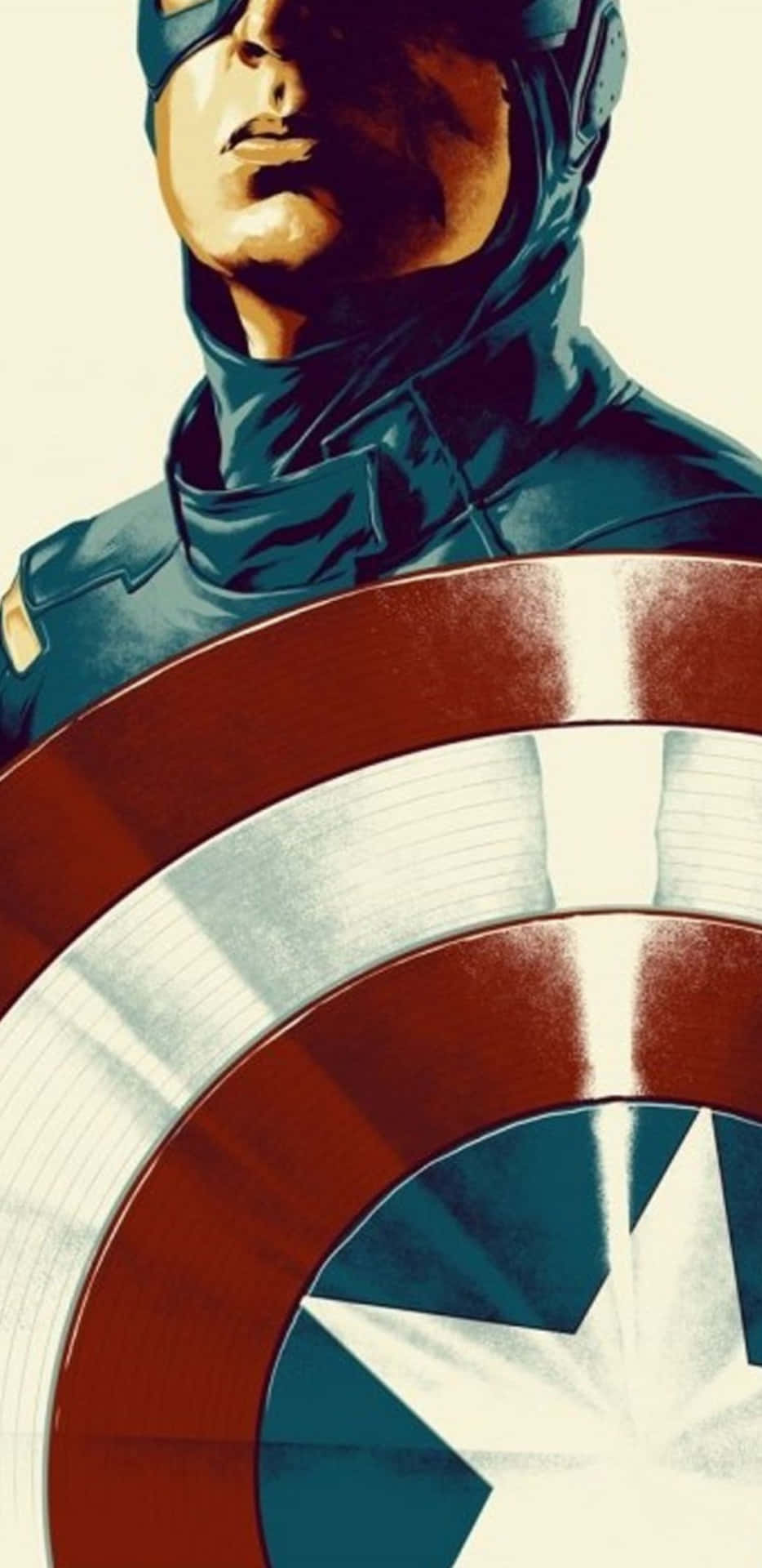 Fondode Pantalla De Capitán América En Arte Vectorial Para Pixel 3 Xl.
