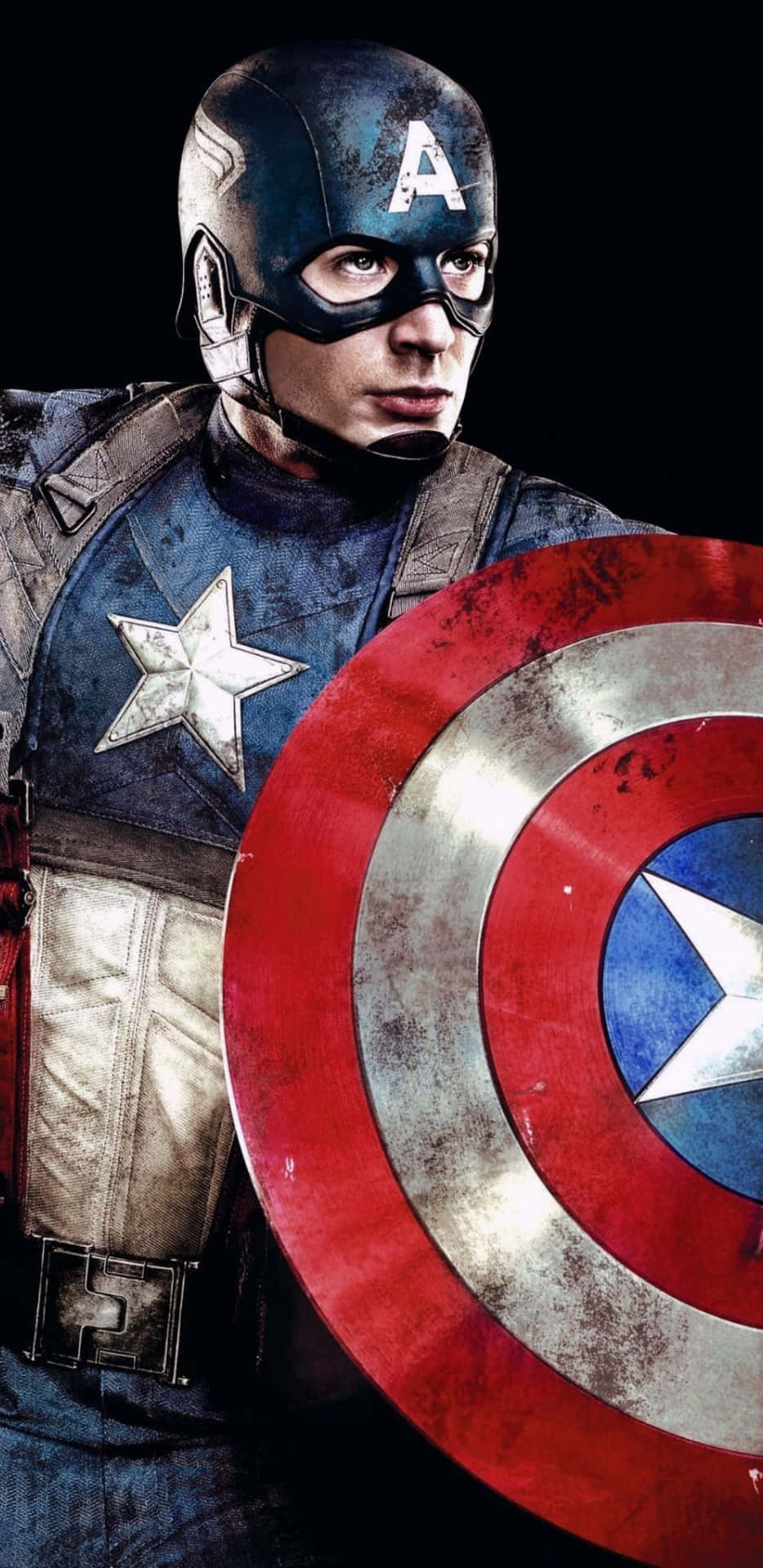 Pixel 3xl Captain America Baggrund Fra Den Første Avenger.