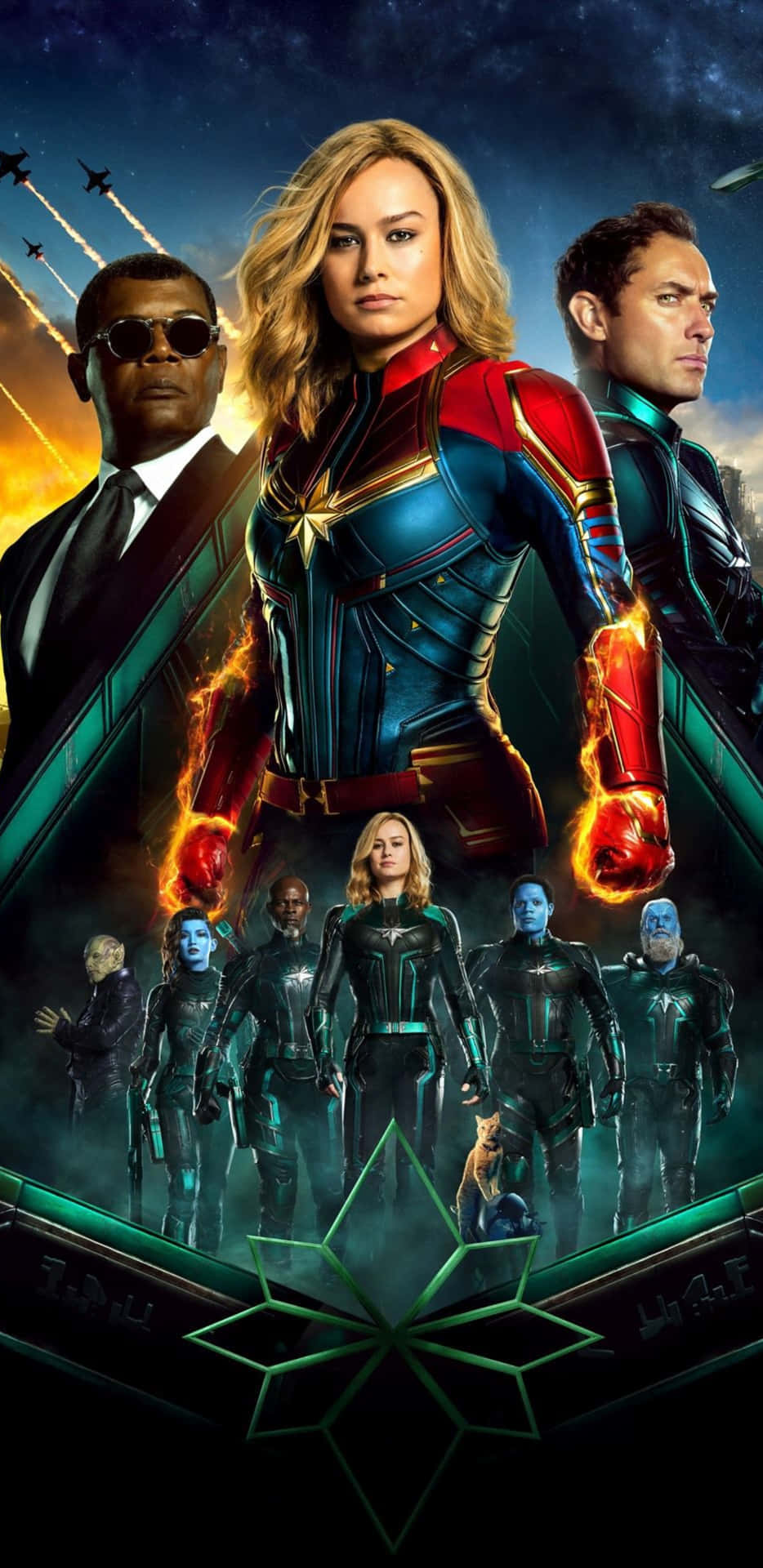 Pixel 3xl Captain Marvel Background Movie Poster Background