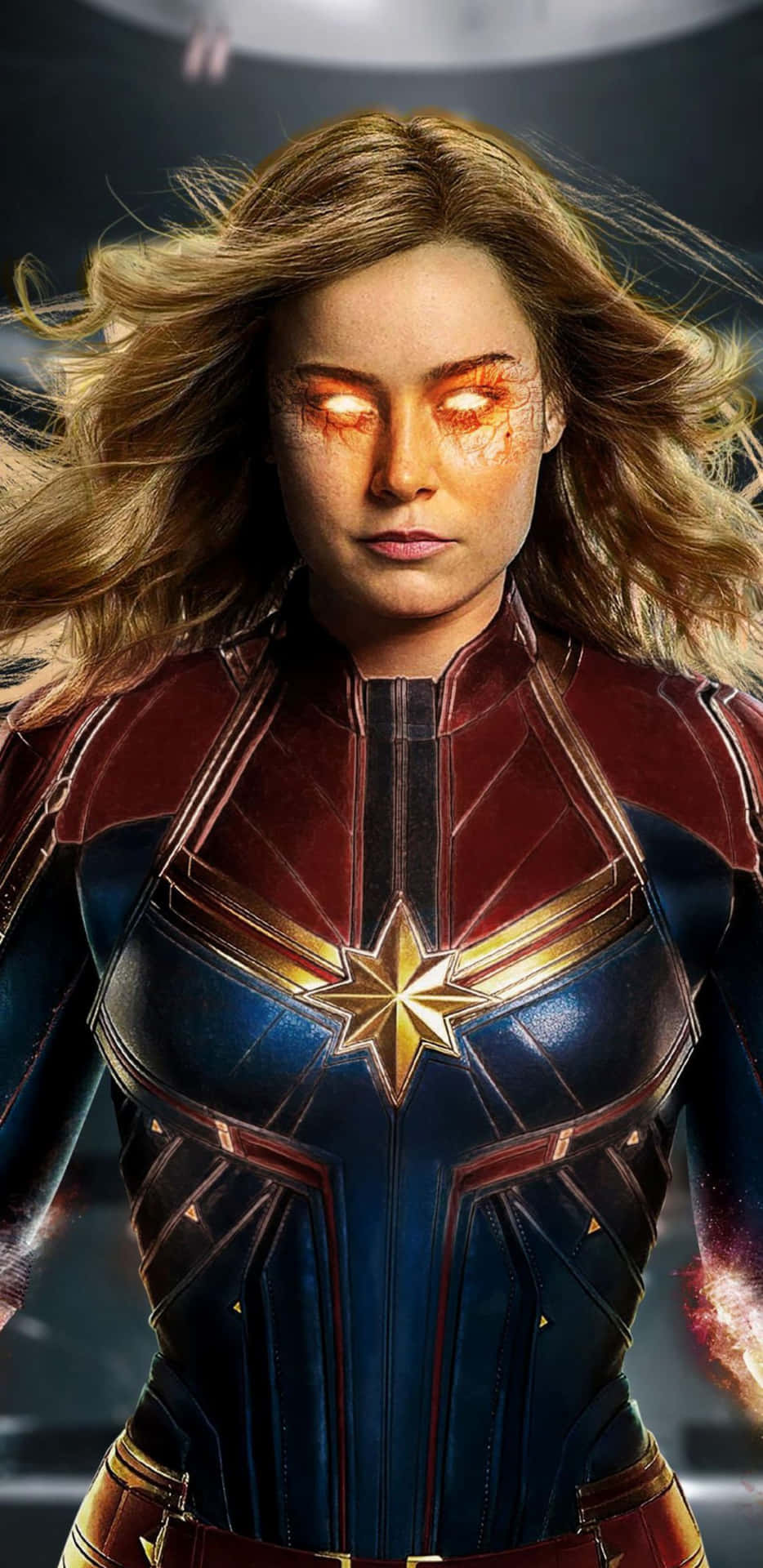 Pixel 3xl Captain Marvel Background Glowing Eye Background