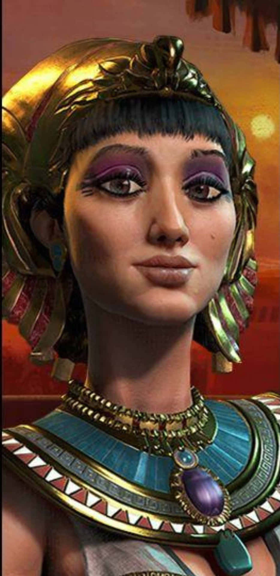 Enkvinna I En Egyptisk Dräkt