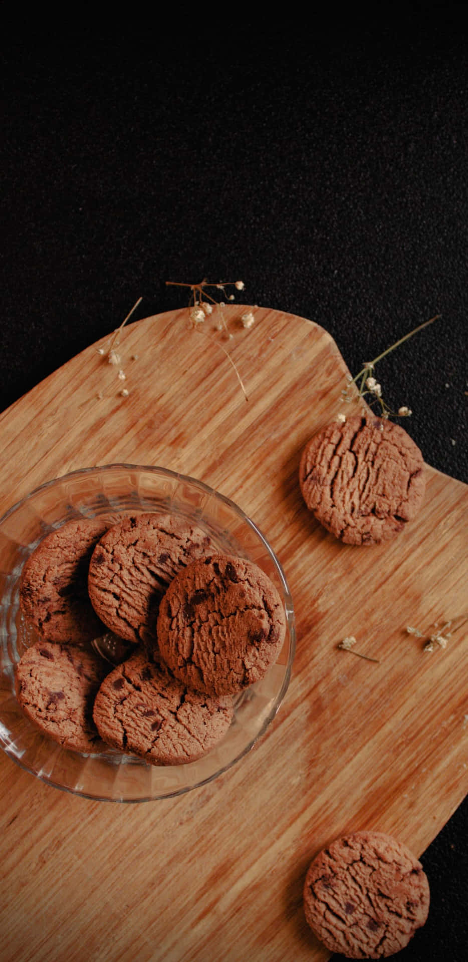Dry Chocolate Brownie Pixel 3xl Cookies Background