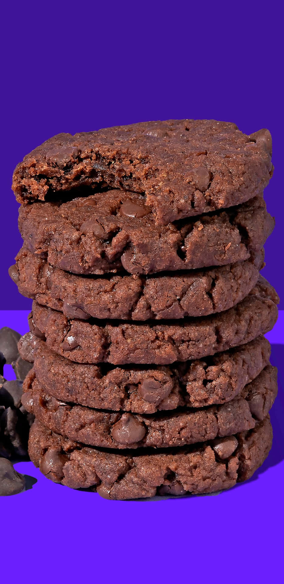 Chocolate Fudge Pixel 3xl Cookies Background