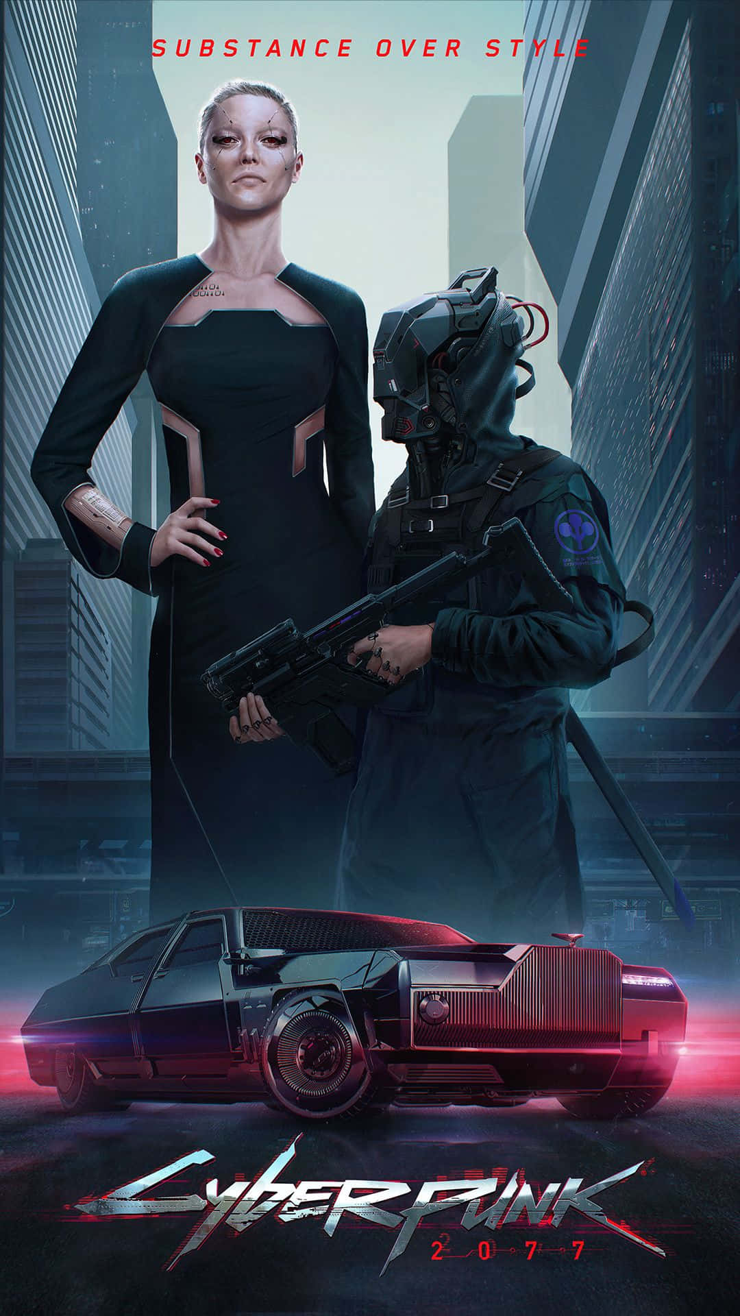 Udforskden Dystopiske By I Det Kommende Videospil, Cyberpunk 2077, På Din Pixel 3xl-telefon!