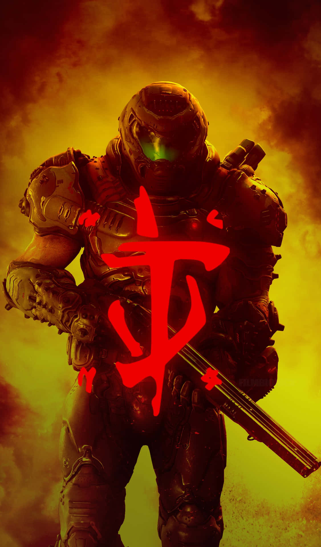 Chinese Letter Pixel 3xl Doom Background