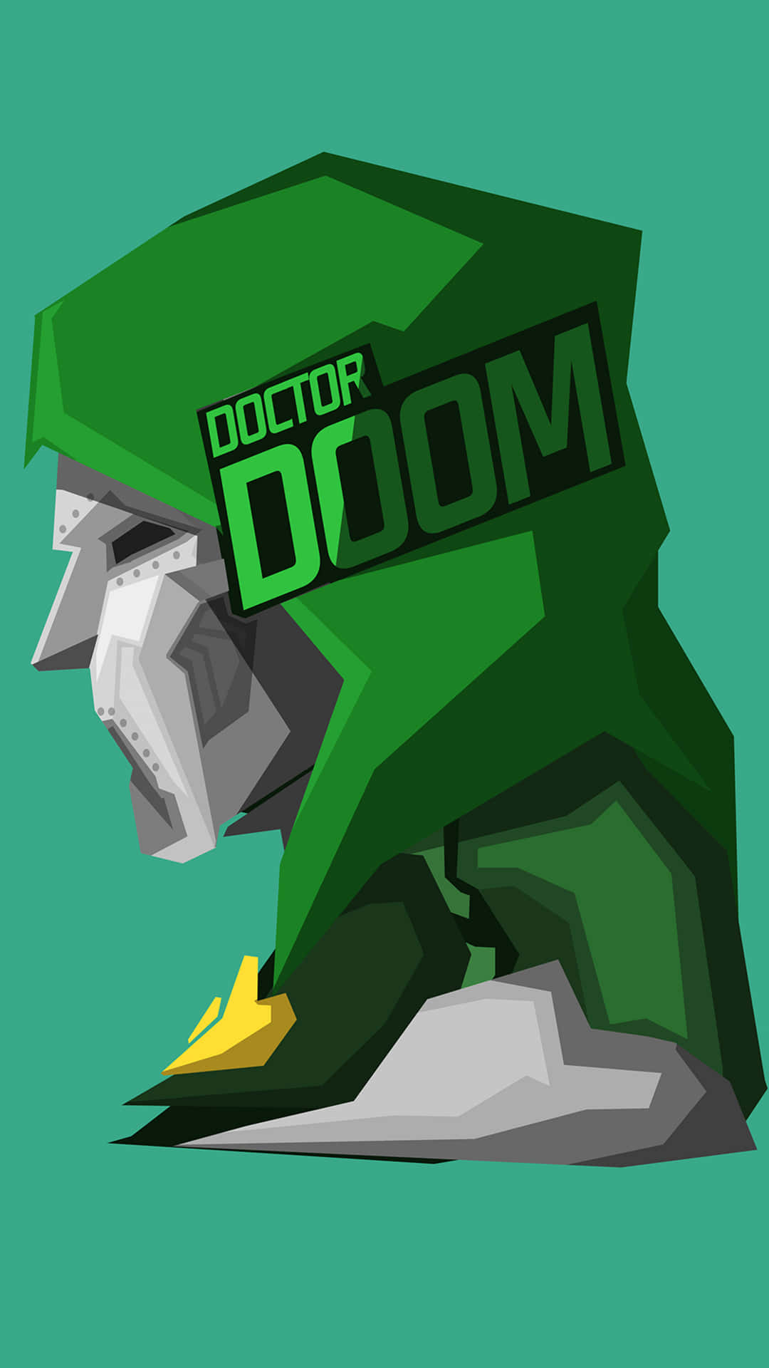 Porträttav Doctor Doom Som Bakgrundsbild För Pixel 3xl.