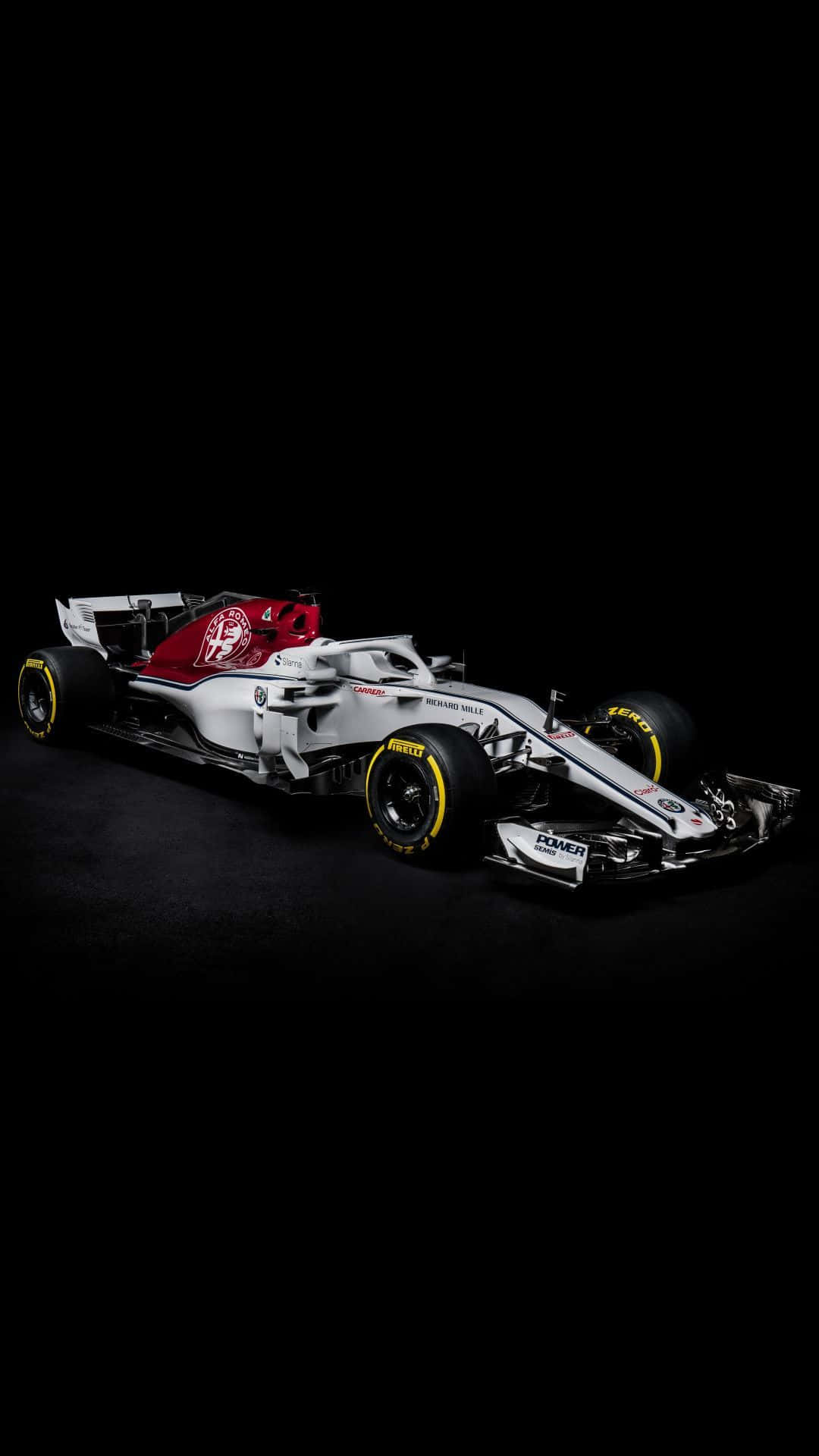 Pixel 3xl F1 2016 Alfa Romeo Black Background