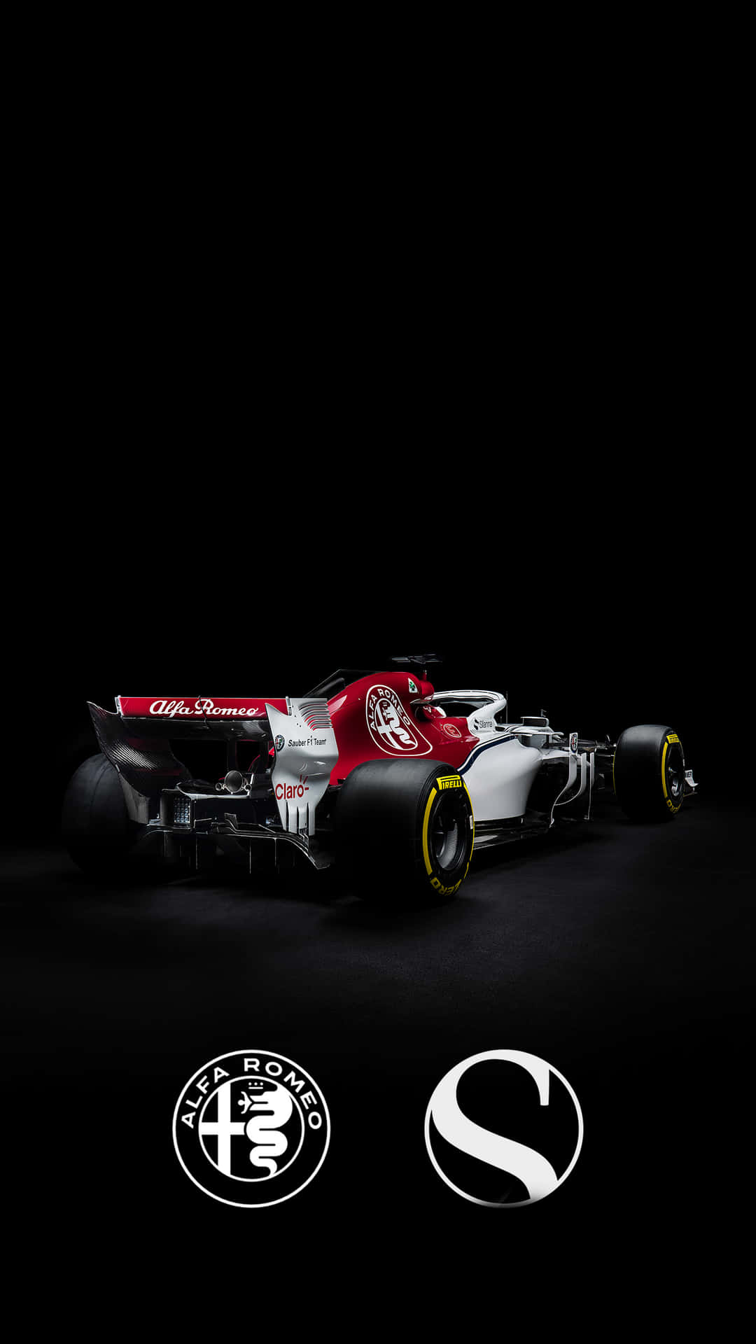 Pixel 3xl F1 2016 White Red Alfa Romeo Background
