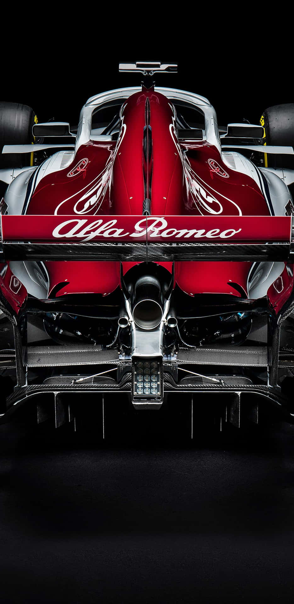 Alfa Romero Rear Pixel 3xl F1 2018 Baggrund Tapet