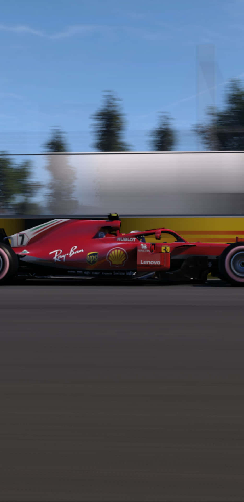 Ferrarisf71h Rennwagen Pixel 3xl F1 2018 Hintergrundbild
