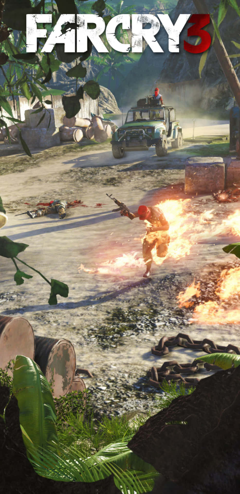 Dykin I Äventyret Med Pixel 3xl Far Cry 3 Bakgrundsbild.