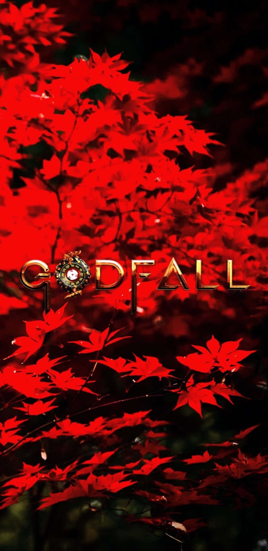 Godfall - A Red Leaf In The Background
