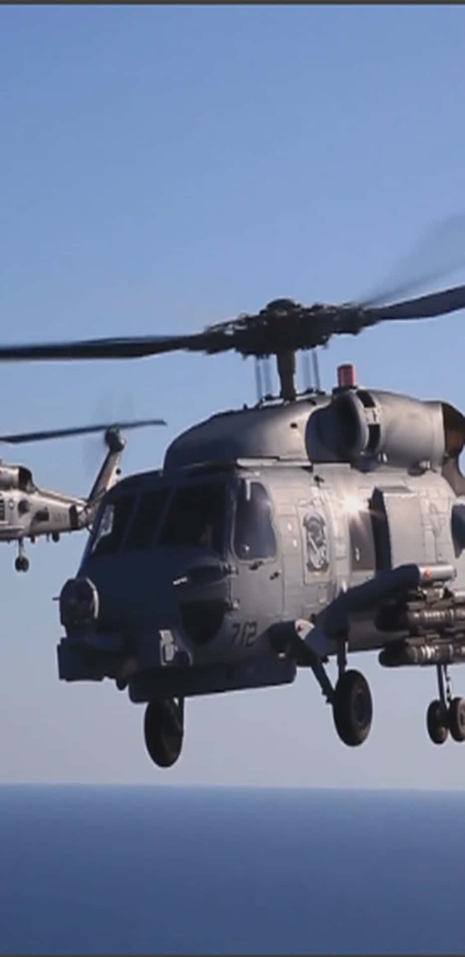 Pixel 3xl Helikoptere Baggrund Sikorsky SH-60 Seahawk Hangende i Luften