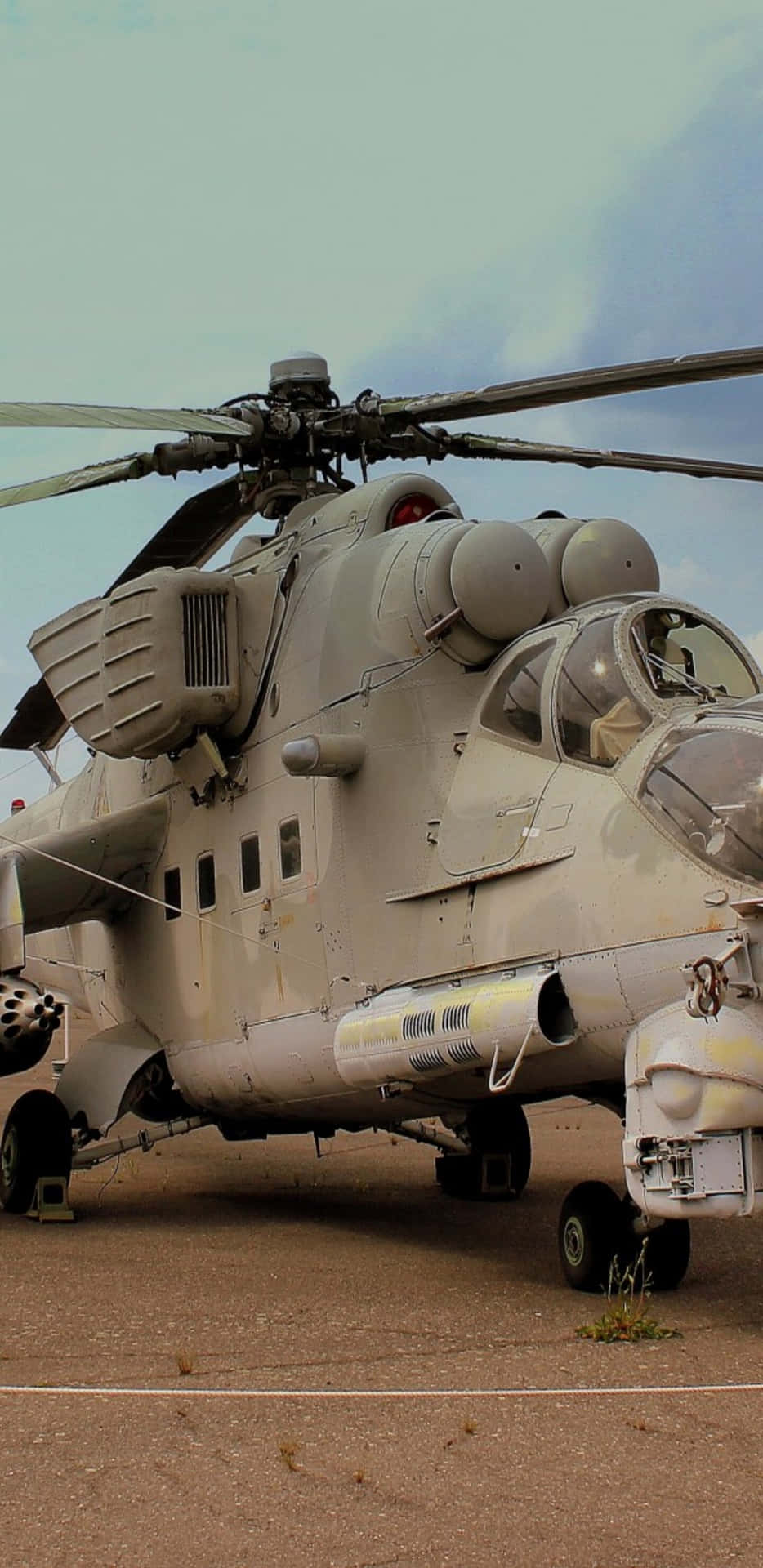 Sfondoper Pixel 3xl Con Elicotteri Mil Mi-24