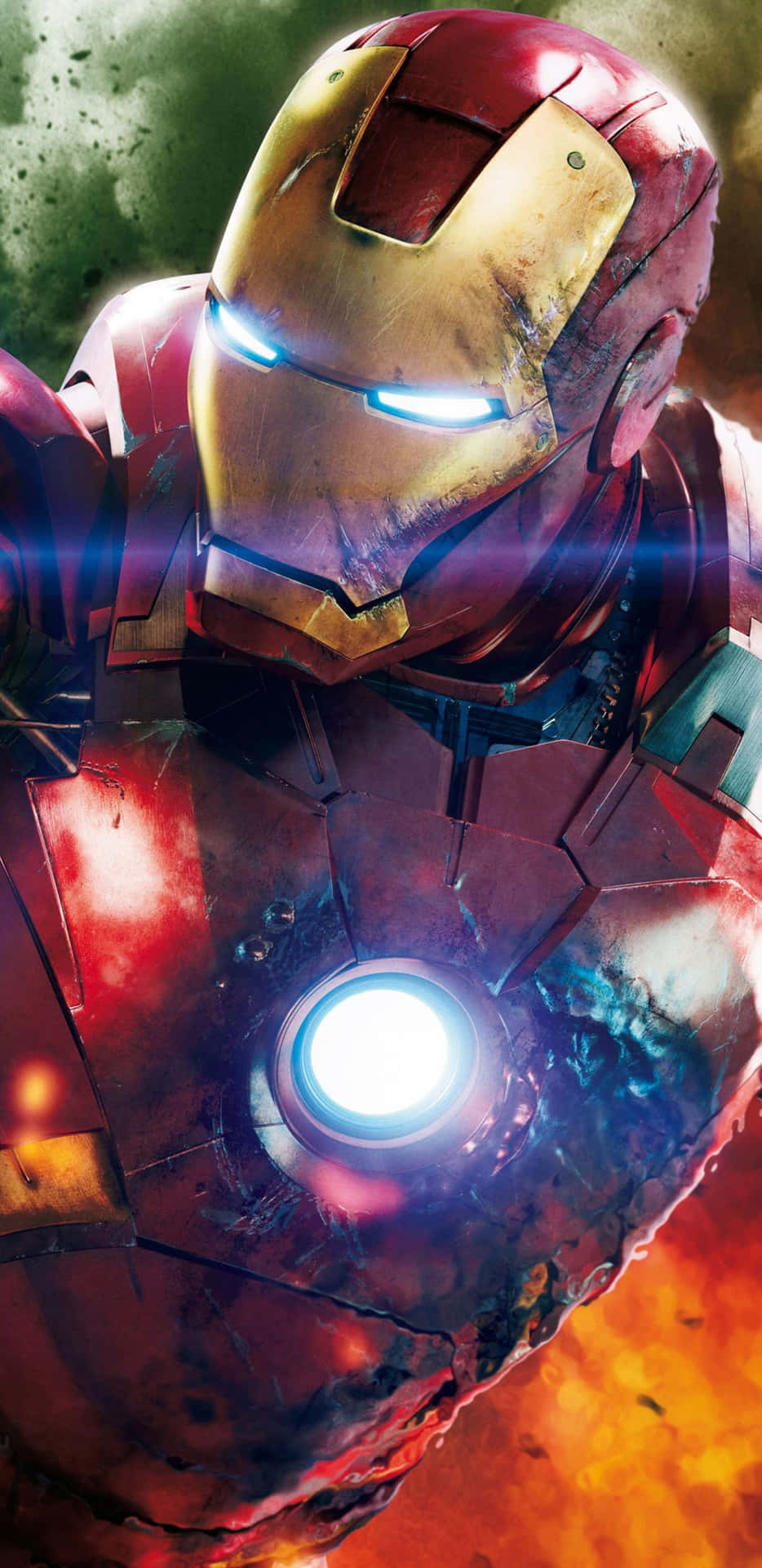 Pixel3xl Iron Man Ikonisk Superhjältebakgrund.