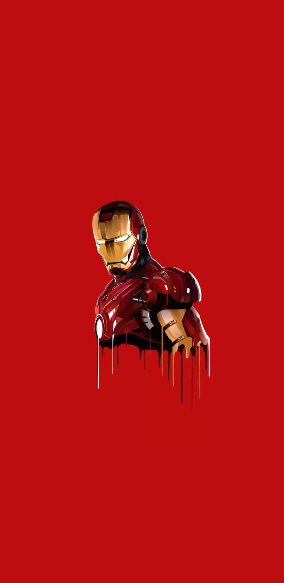 Pixel 3XL Iron Man Red Background