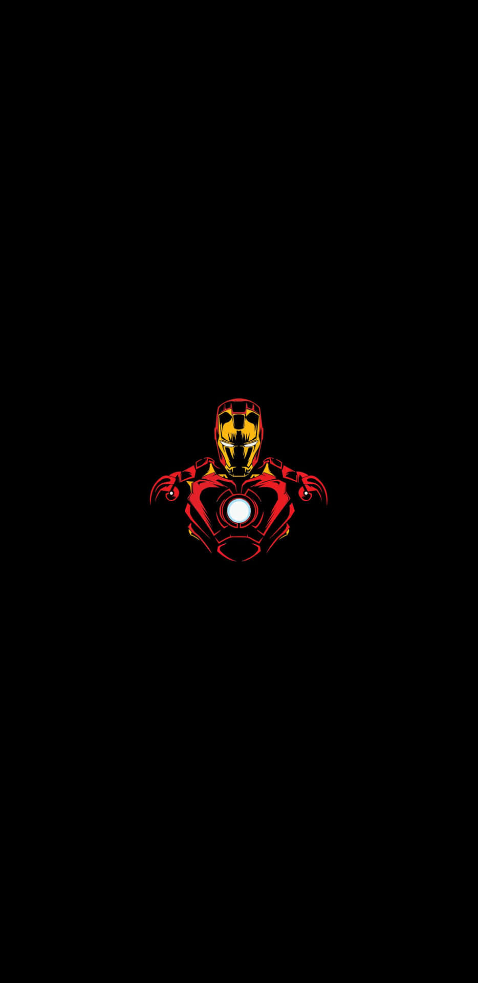 Pixel3xl Iron Man På Svart Bakgrund.