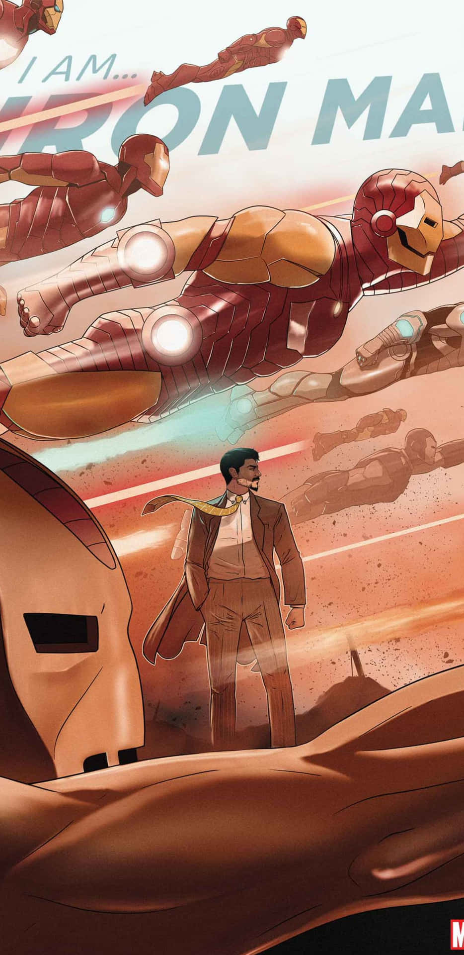 Pixel 3XL Iron Man Suits Background