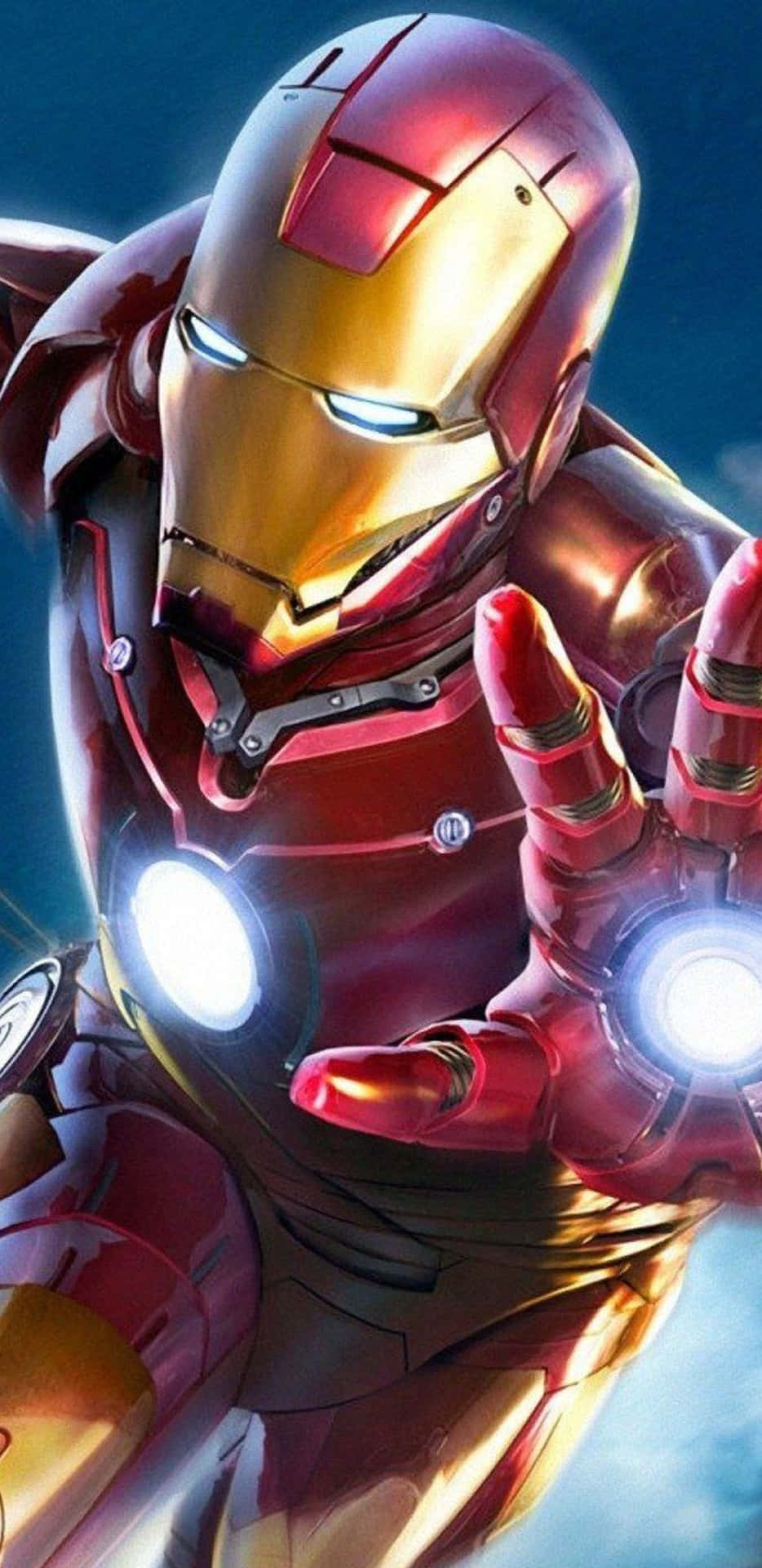 Fondode Pantalla Del Pixel 3xl Con La Imagen Del Ataque Característico De Iron Man.