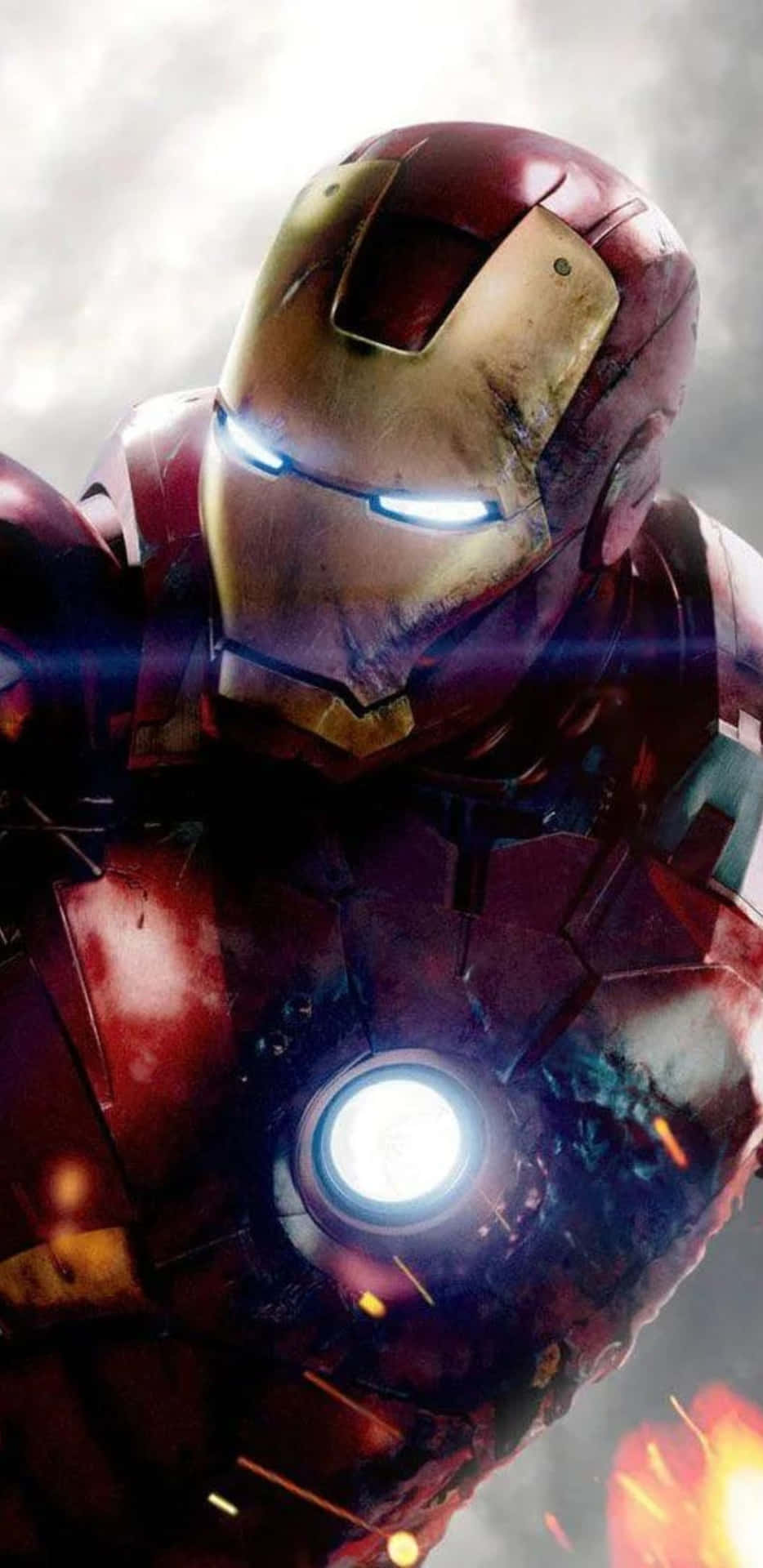 Pixel3xl Iron Man Glödande Ögon Bakgrundsbild