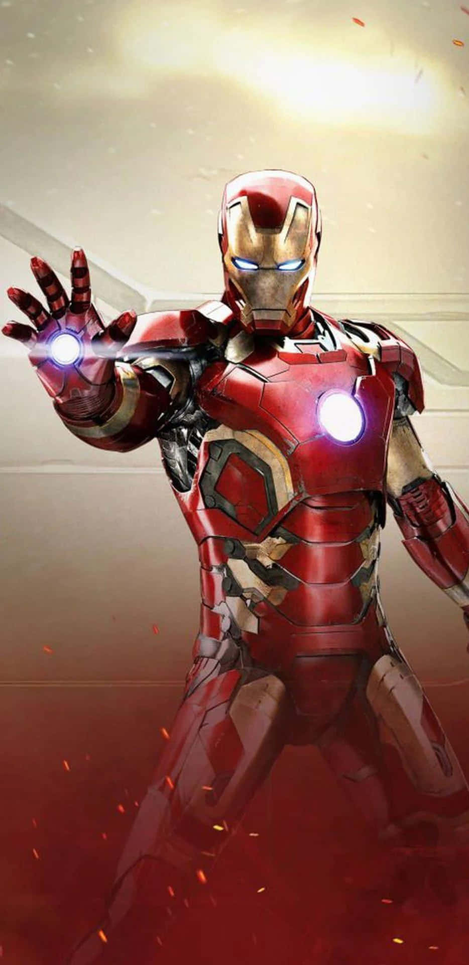 Pixel3xl Iron Man Repulsor Ray Bakgrundsbild.