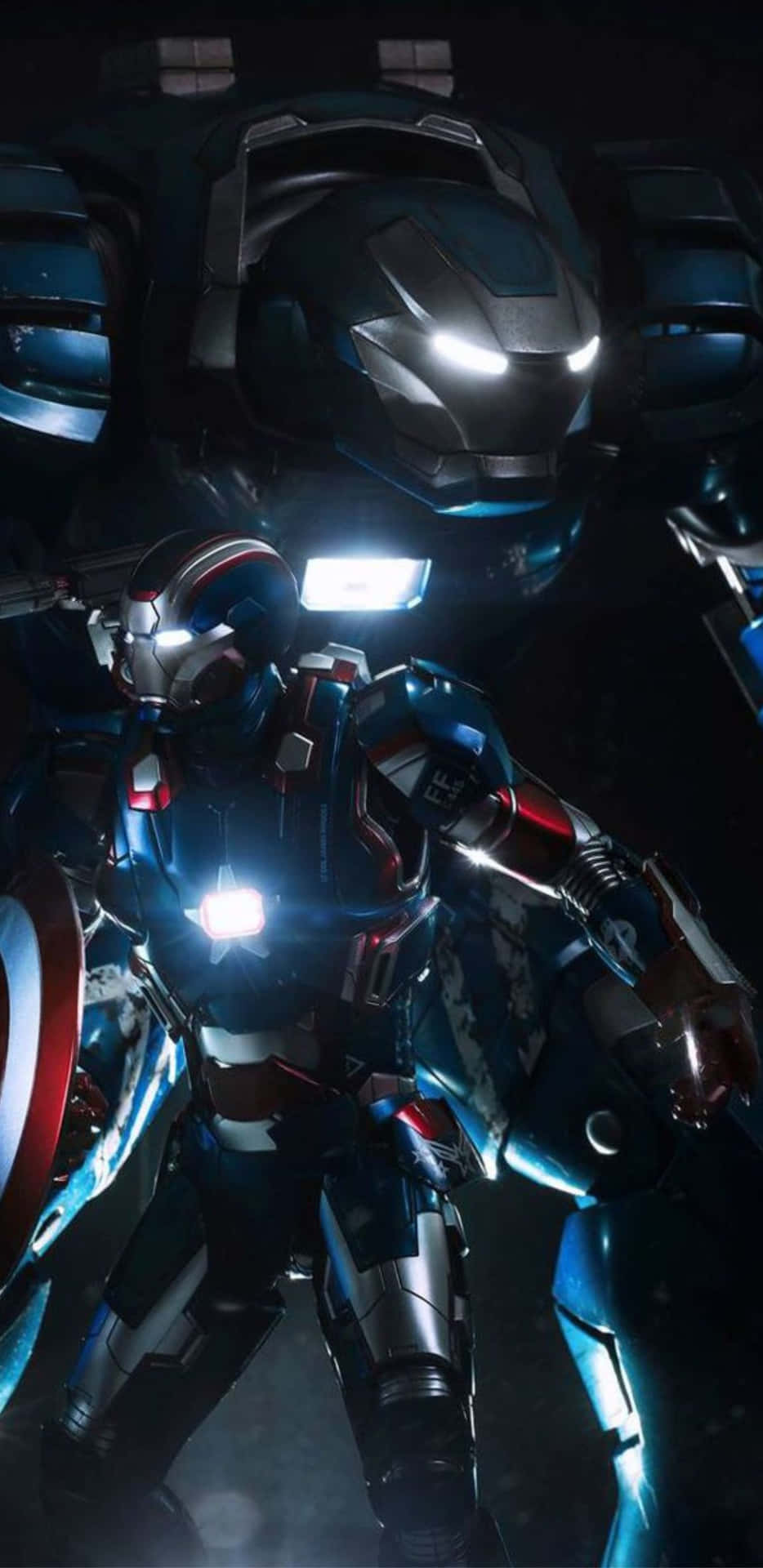 Pixel 3XL Iron Man Captain America Concept Design Background