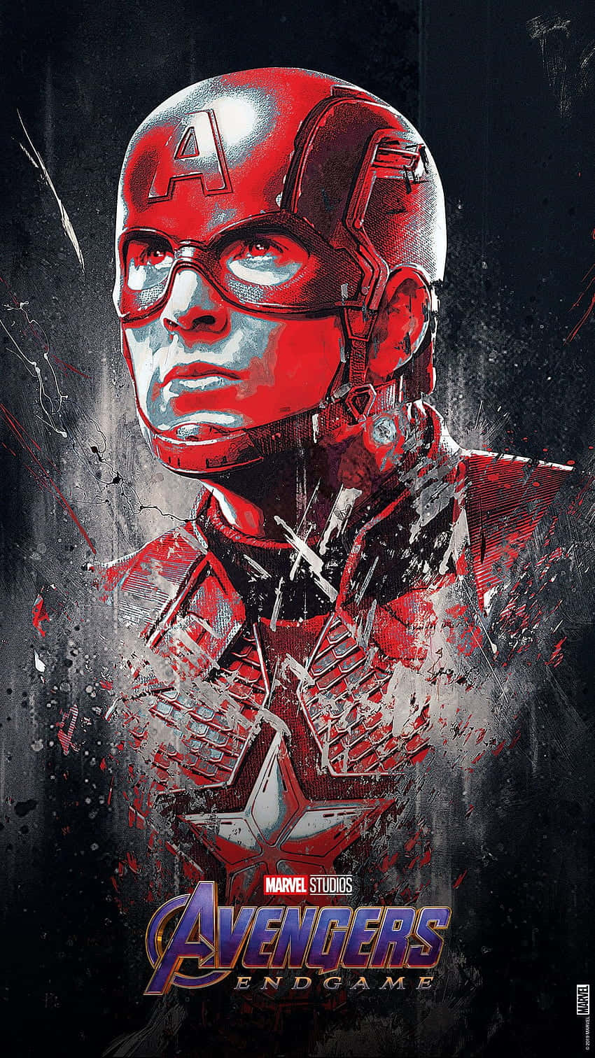 Pixel 3xl Marvel's Avengers Background Captain America Red 850 x 1512 Background