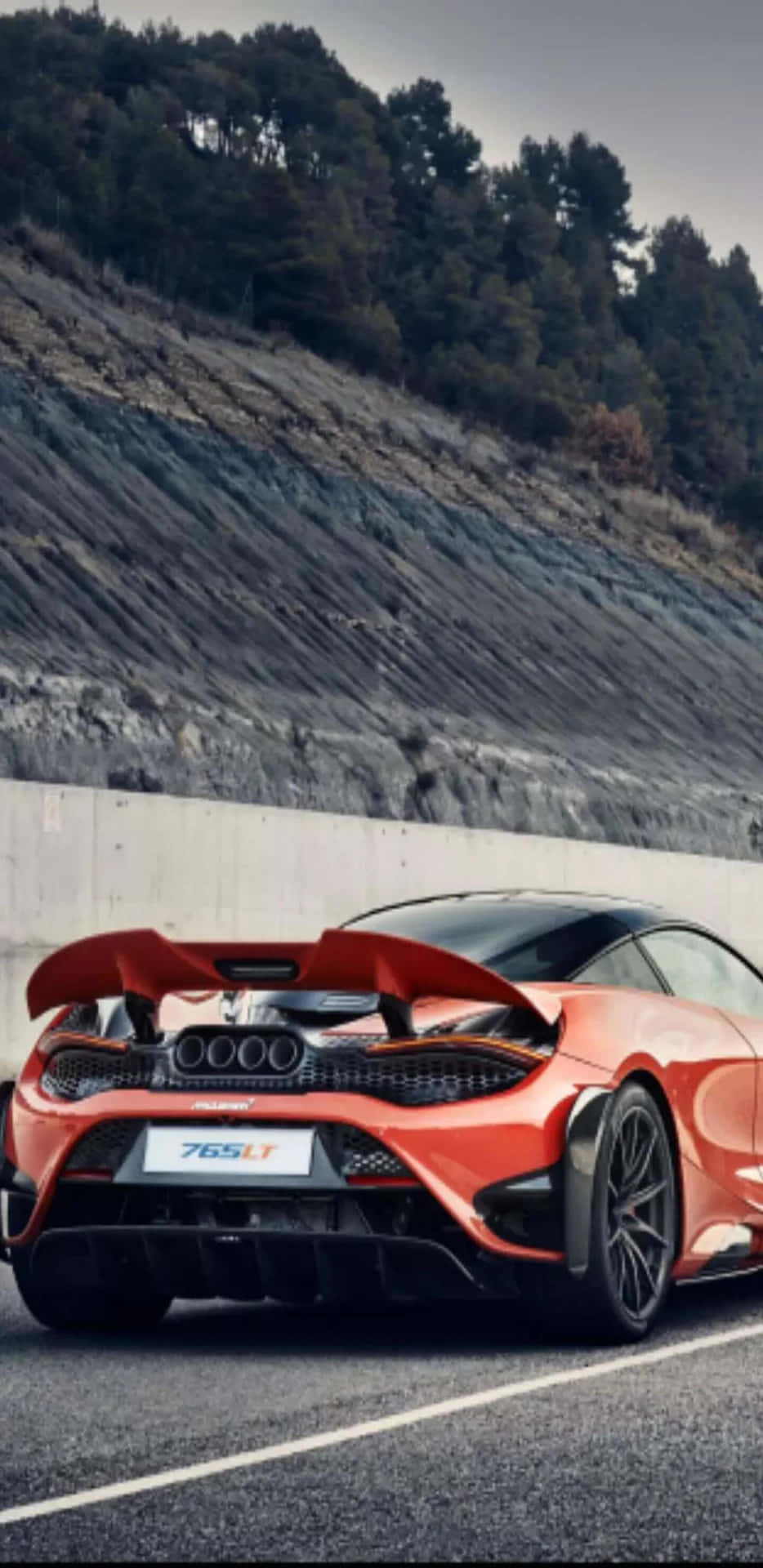 Orange Sports Car Pixel 3xl Mclaren 720s Background