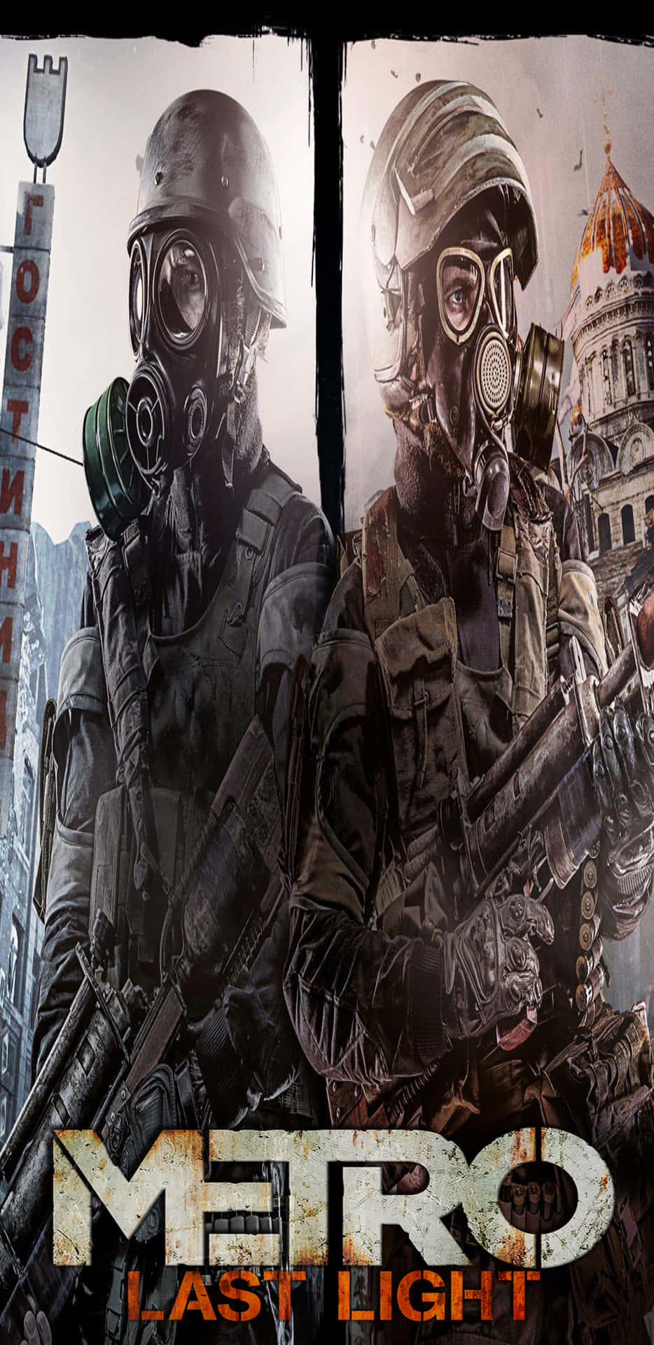 Pixel 3XL Metro Last Light Soldiers Background
