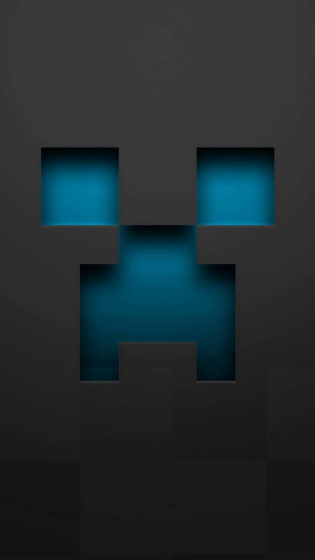 Pixel 3xl Minecraft Baggrund Creeper Grå